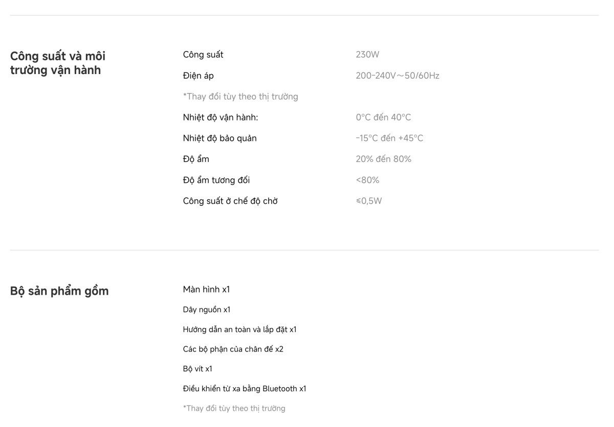 Tivi Xiaomi S Pro Mini LED 55 inch 2026 – Bản Quốc Tế – 4K/144Hz – 3GB/32GB