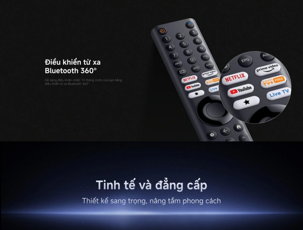 Tivi Xiaomi S Pro Mini LED 65inch 2026 – Bản Quốc Tế – 4K/144Hz – 3GB/32GB