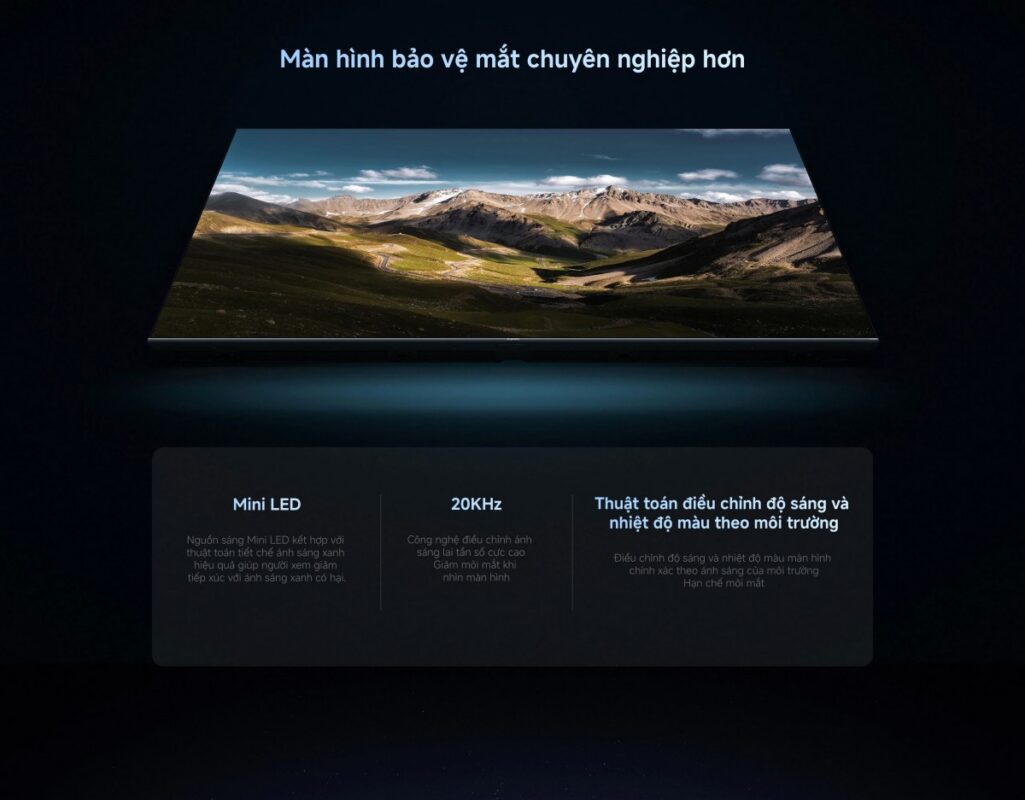 Tivi Xiaomi S Pro Mini LED 65inch 2026 – Bản Quốc Tế – 4K/144Hz – 3GB/32GB