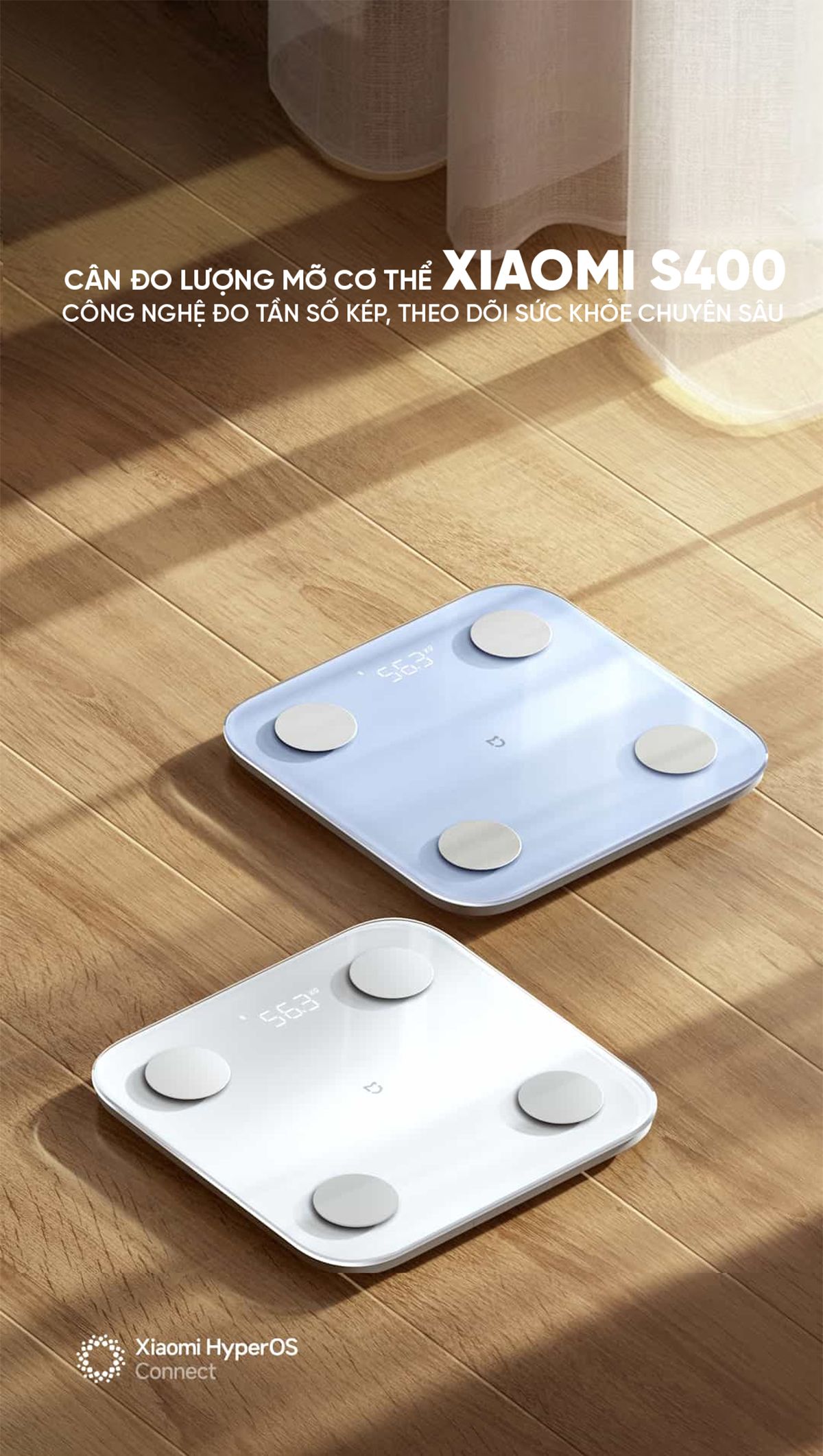 Cân Thông Minh Xiaomi Body Scale S400 | Giá tốt