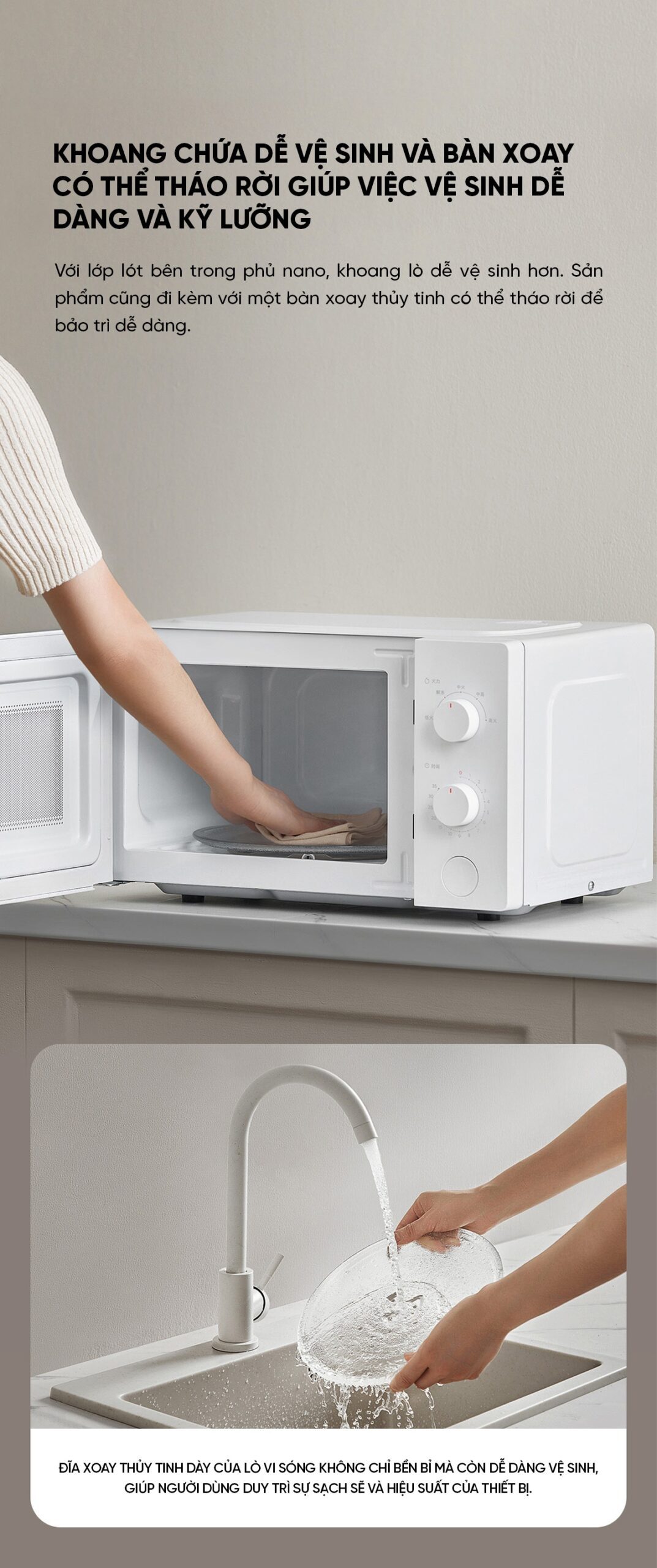 Lò vi sóng Xiaomi Mija 20L Bản Cơ | Giá tốt