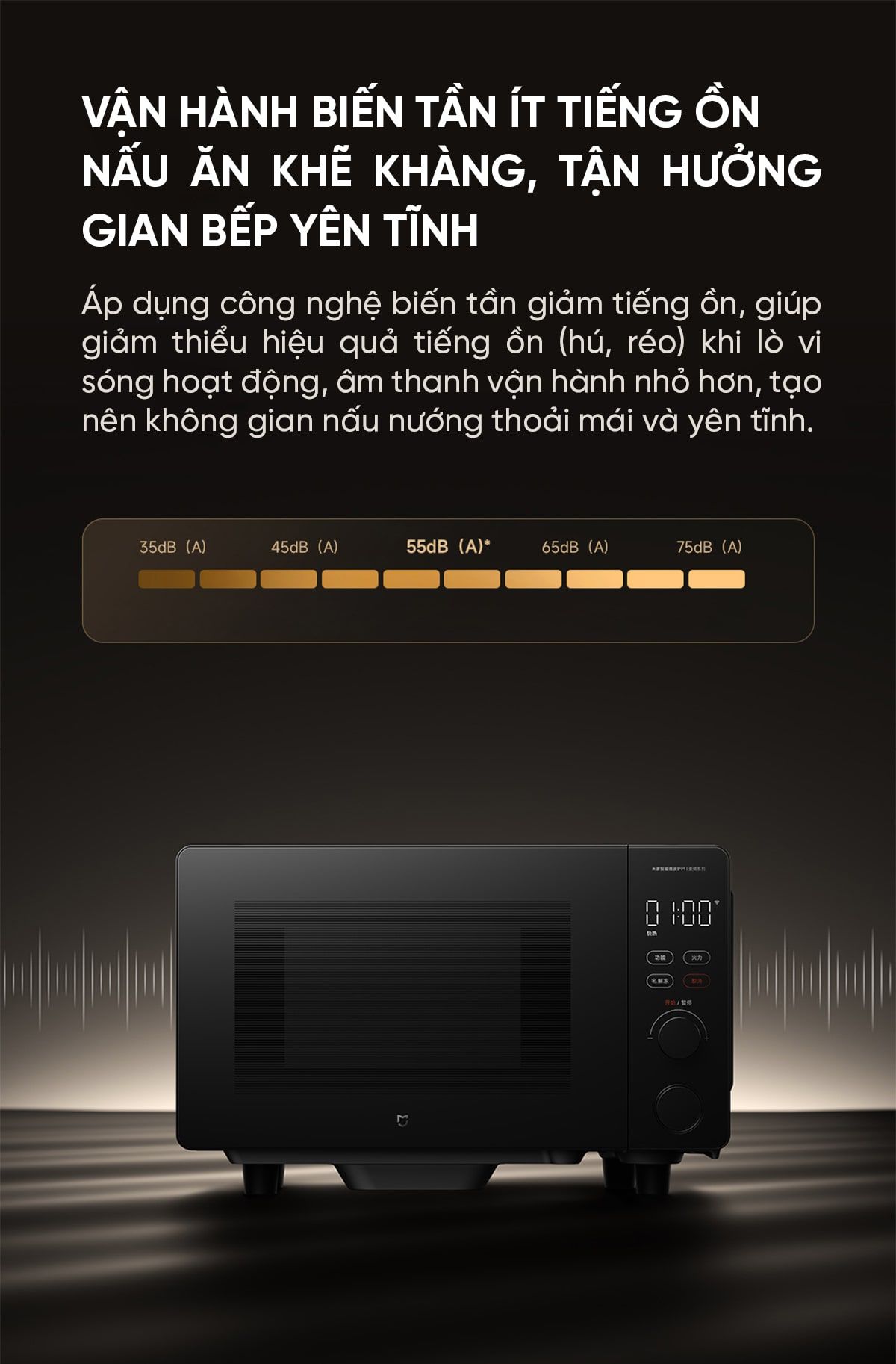 Lò vi sóng Xiaomi Mija P1 20L Smart Kết nối App Mihome | Giá ưu đãi