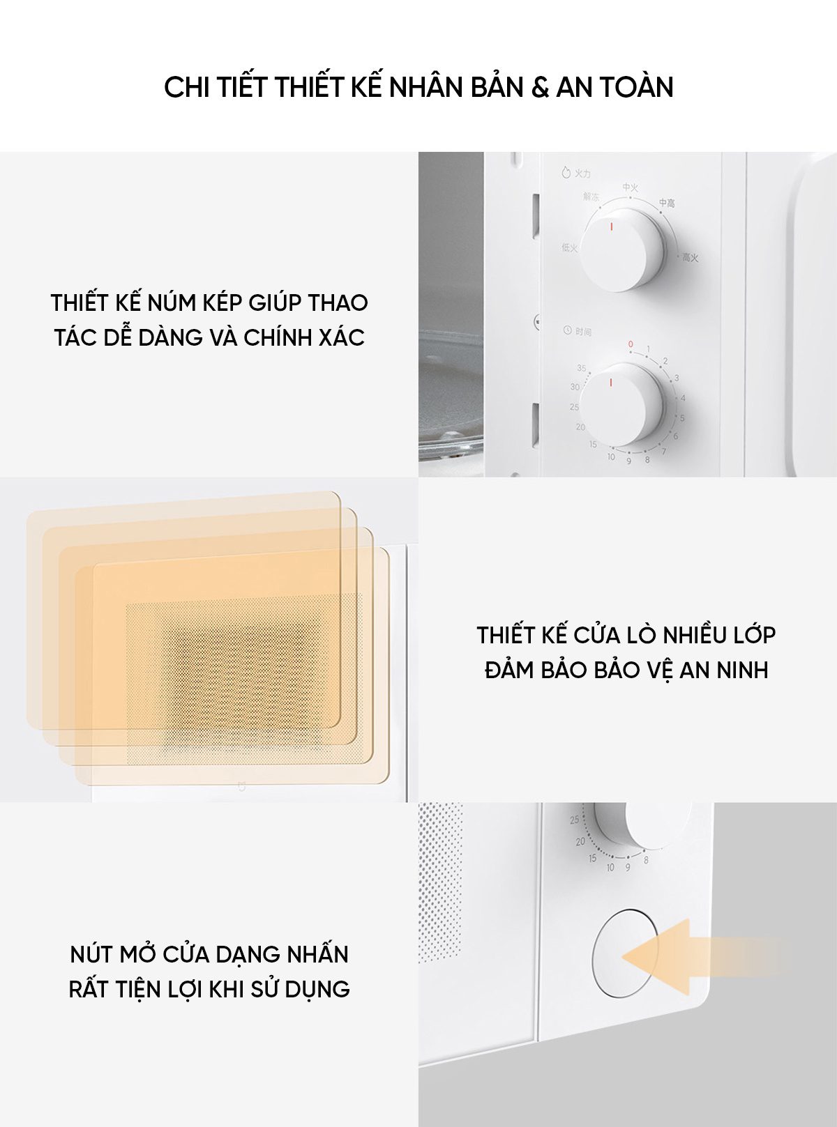Lò vi sóng Xiaomi Mija 20L Bản Cơ | Giá tốt