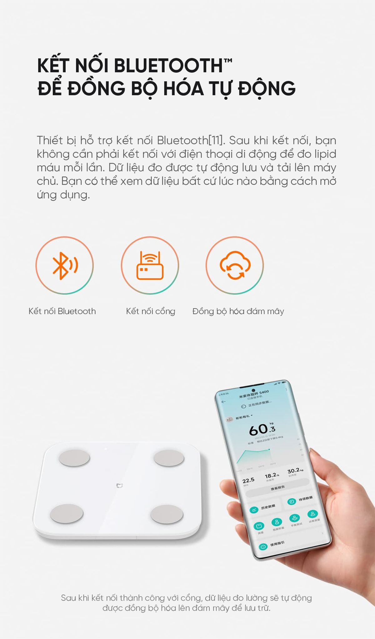 Cân Thông Minh Xiaomi Body Scale S400 | Giá tốt