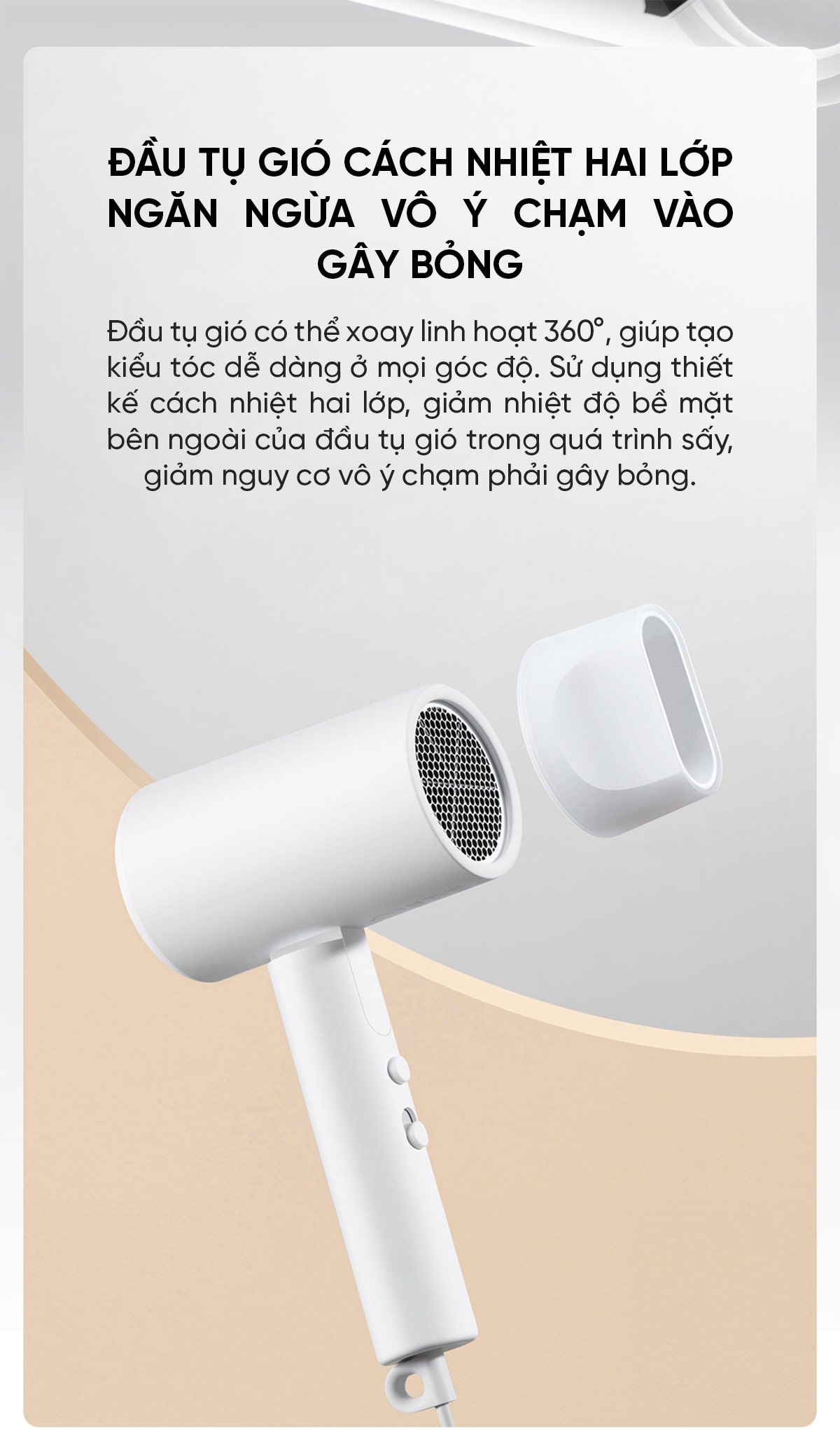 Máy sấy tóc cầm tay Mijia H101 | Giá ưu đãi
