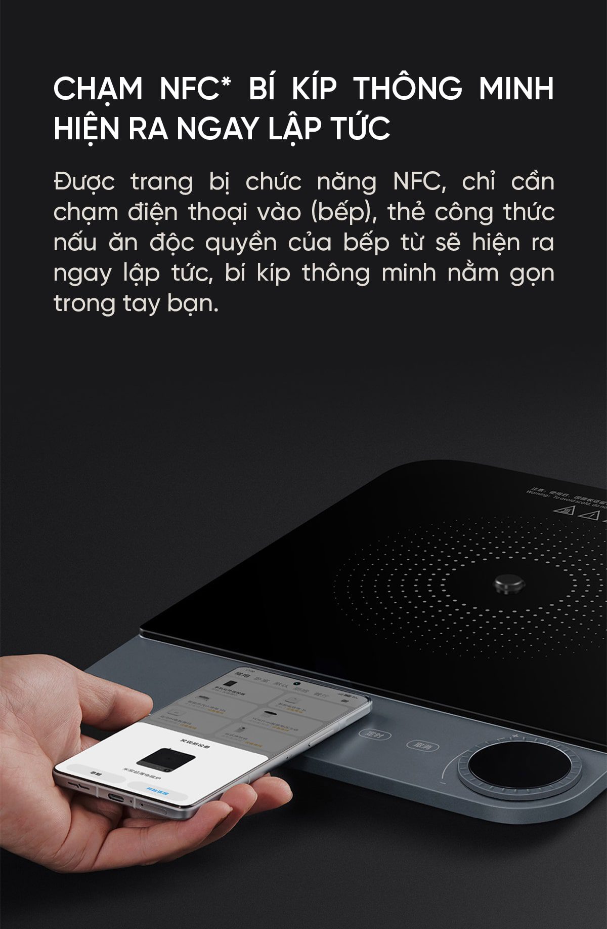 Bếp điện từ siêu mỏng thông minh Xiaomi Mijia MCL01M, MCL04M | Giá ưu đãi