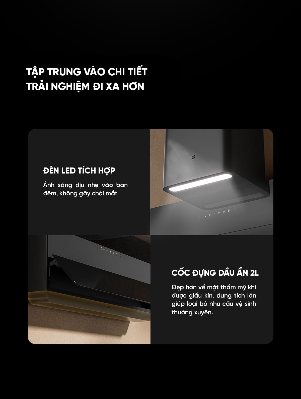 Máy hút mùi Xiaomi Mija cao cấp siêu mỏng S1 Model 2026 | Giá ưu đãi