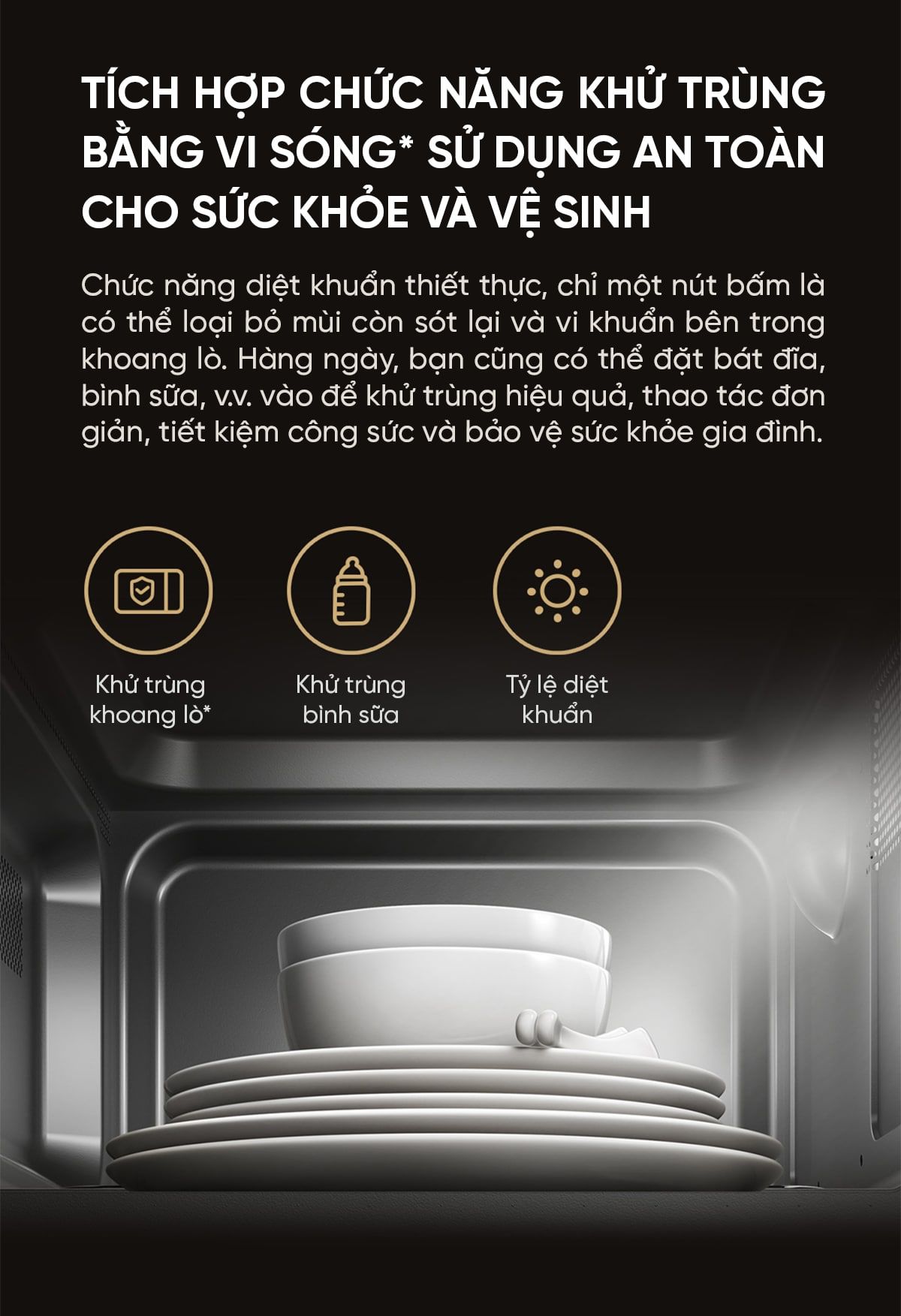 Lò vi sóng Xiaomi Mija P1 20L Smart Kết nối App Mihome | Giá ưu đãi