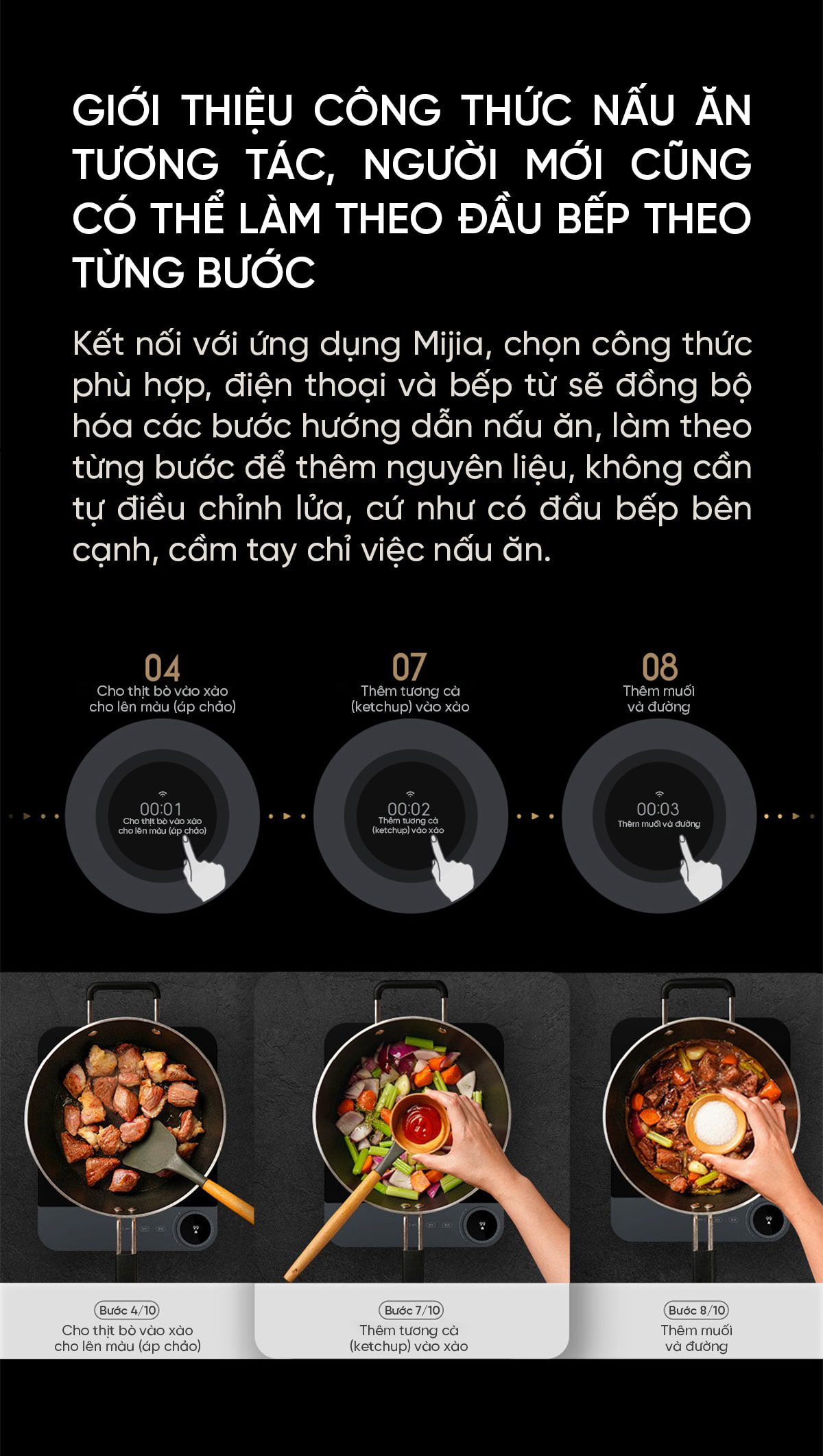 Bếp điện từ siêu mỏng thông minh Xiaomi Mijia MCL01M, MCL04M | Giá ưu đãi