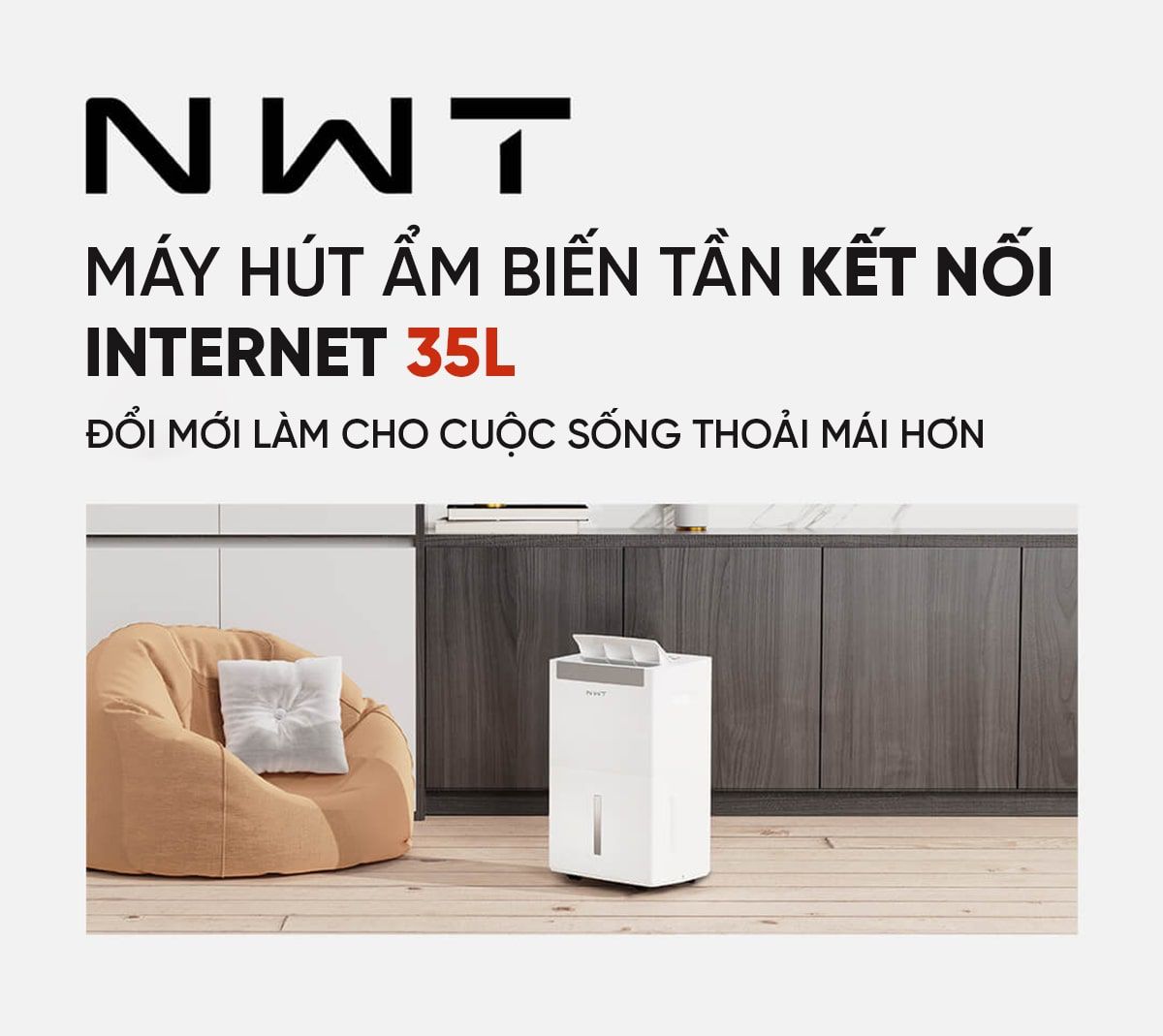 Máy hút ẩm Xiaomi New WideTech 35L Biến tần | Giá ưu đãi