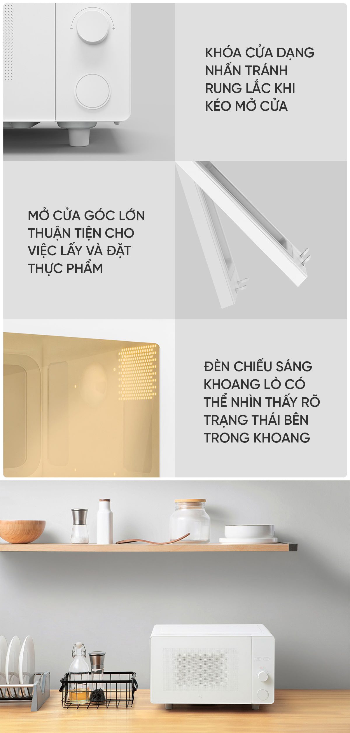 Lò vi sóng Xiaomi Mija 20L Bản Smart Kết nối App Mihome