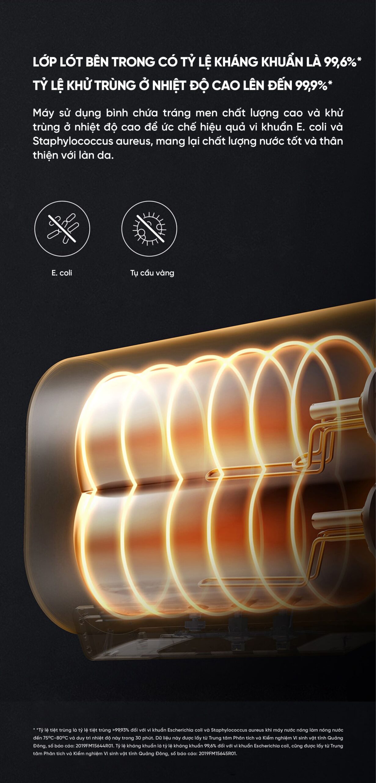 Bình Nóng Lạnh Xiaomi Viomi 60L Công Nghệ Kháng Khuẩn Bình Chứa Kép