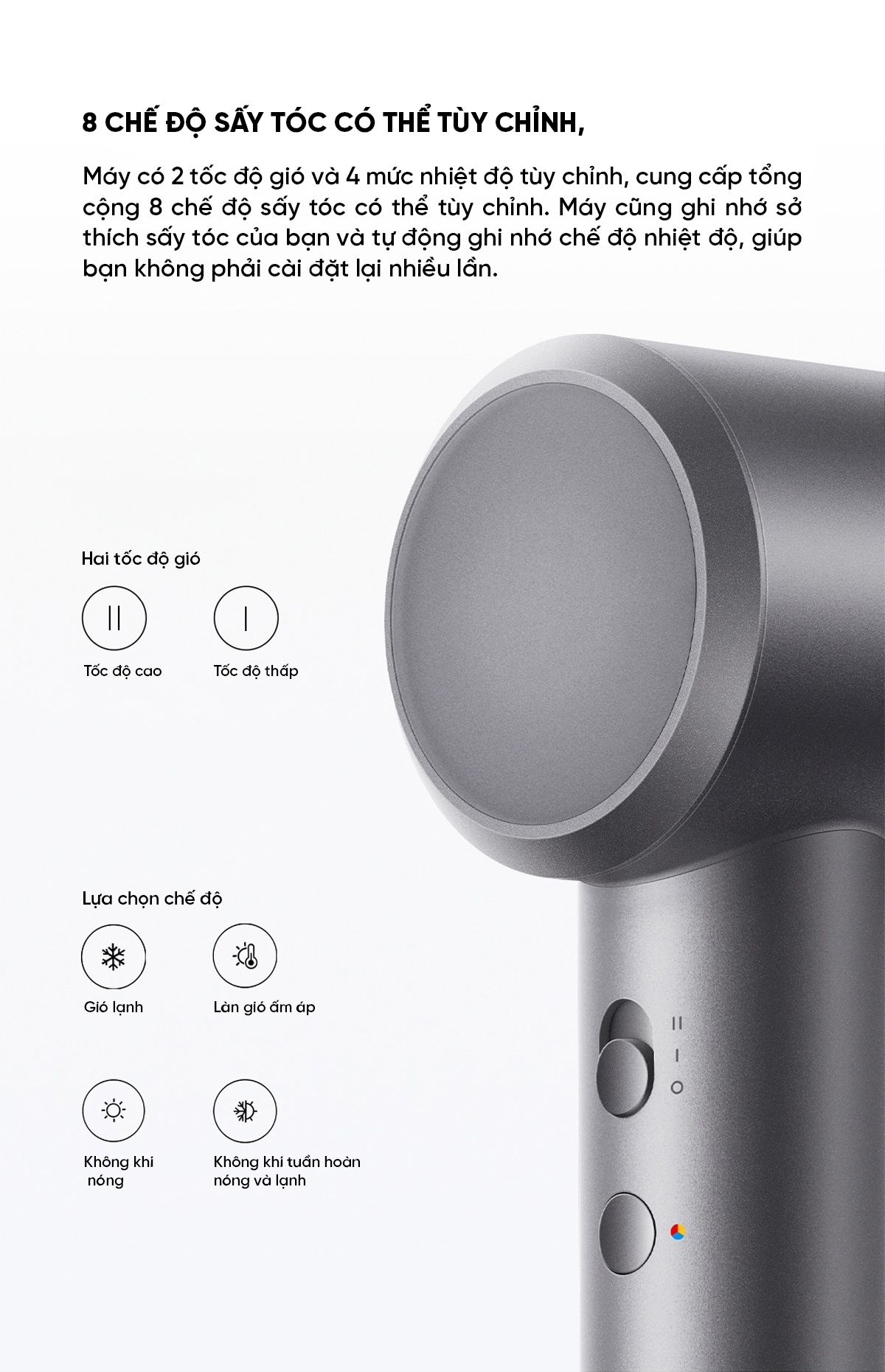 Máy sấy tóc tốc độ cao Mijia H501SE | Giá tốt
