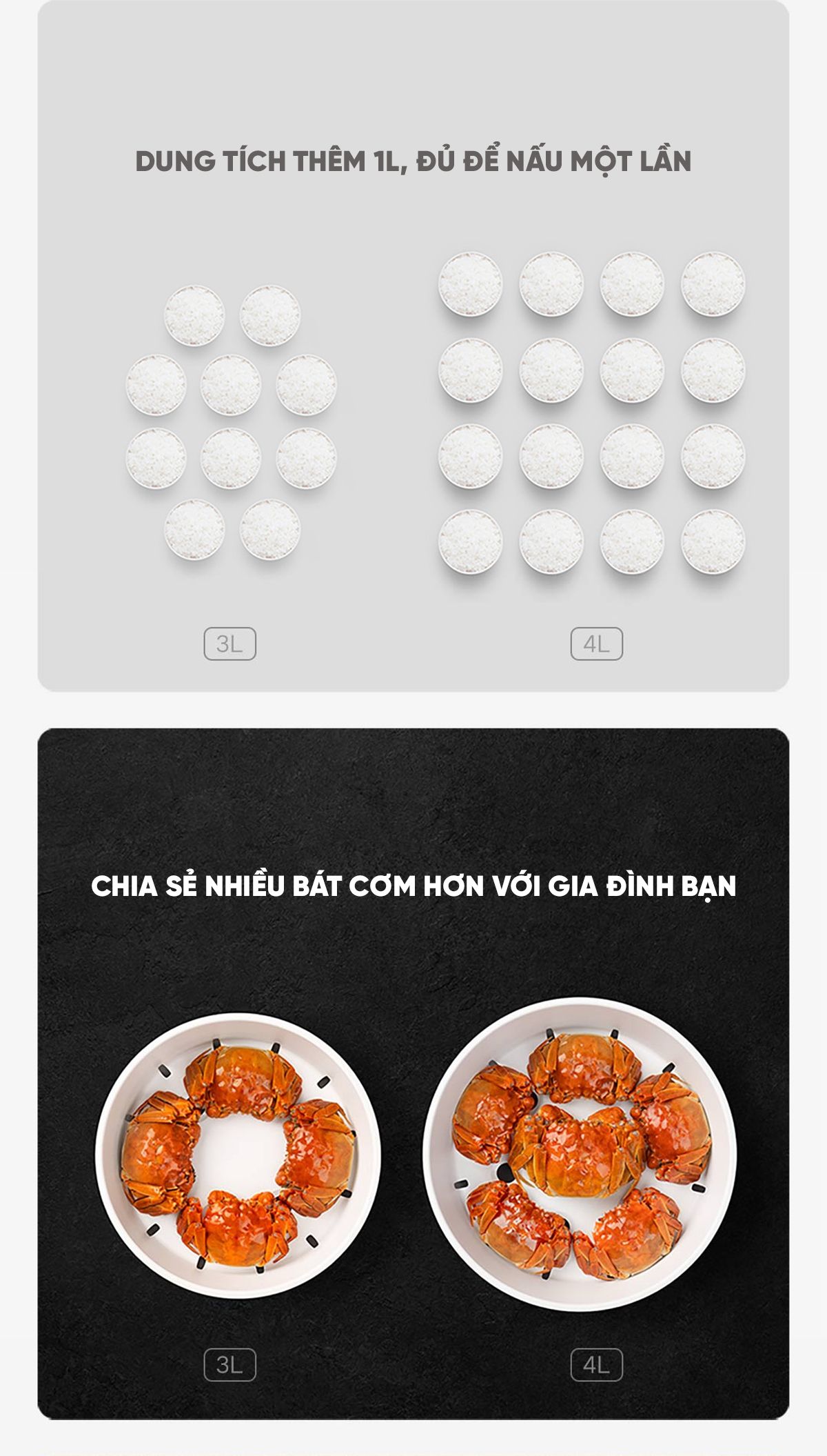 Nồi Cơm Điện Cao Tần Xiaomi Gen 3 Thông Minh 4L | Giá ưu đãi