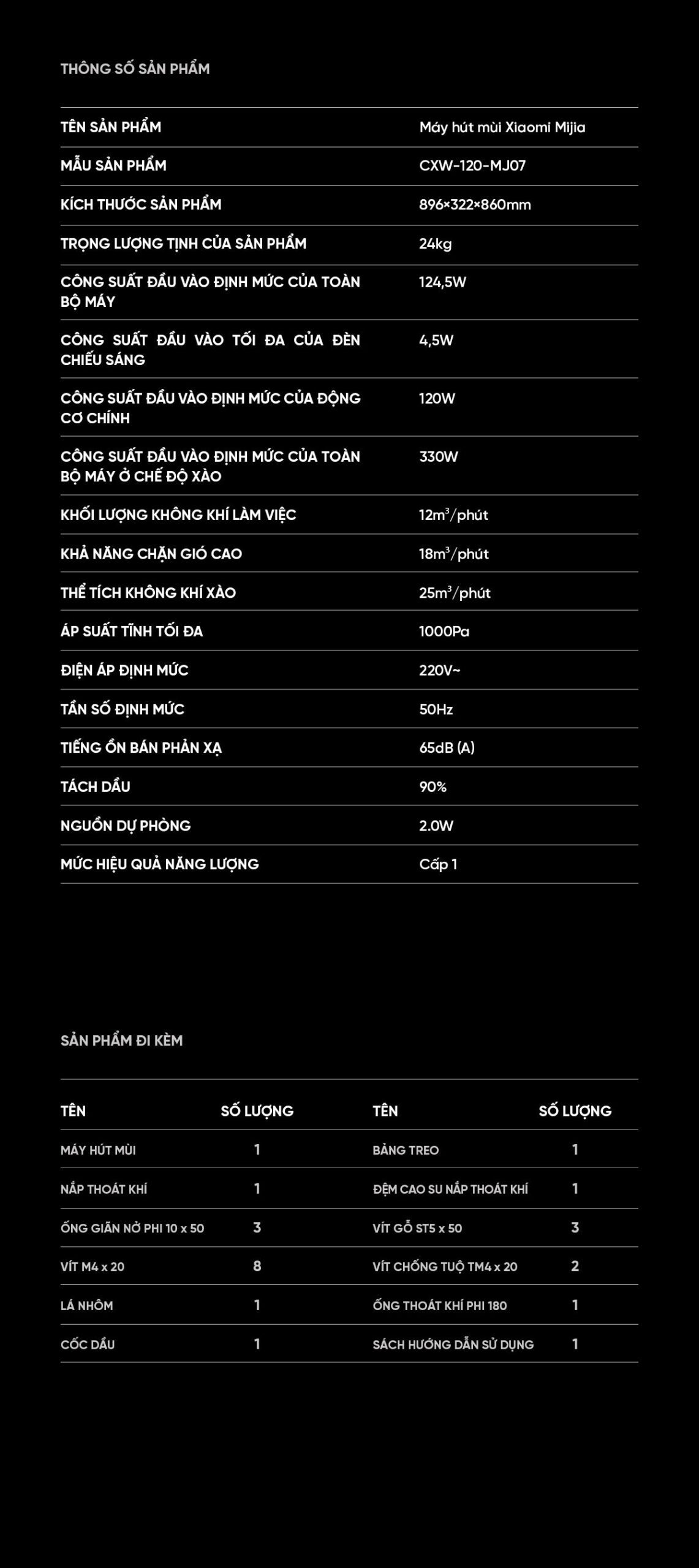 Máy hút mùi Xiaomi Mija cao cấp siêu mỏng S1 Model 2026 | Giá ưu đãi