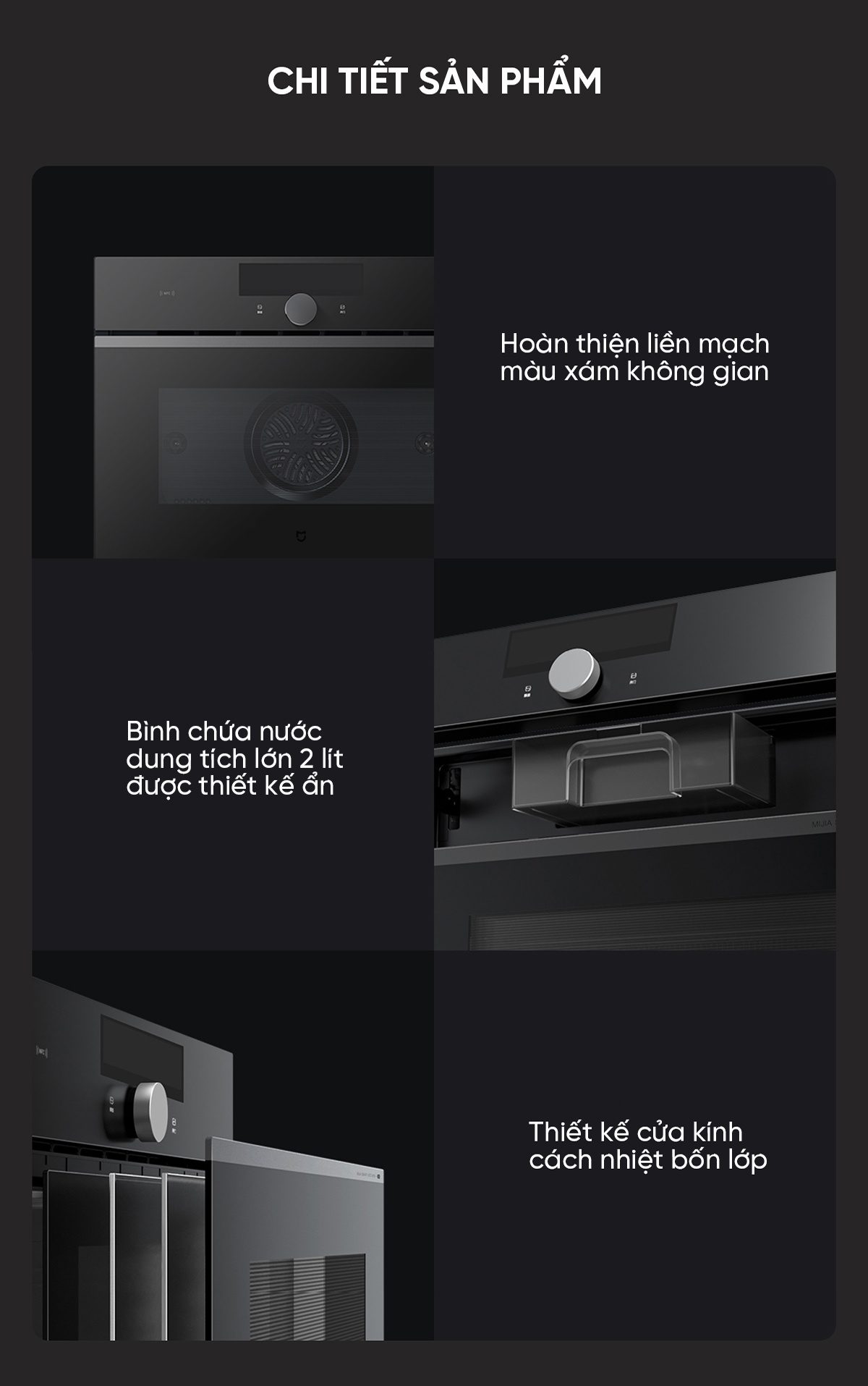 Máy hấp nướng Xiaomi Mijia P1 58L MQR02M – Tích hợp 80+ công thức nấu ăn thông minh