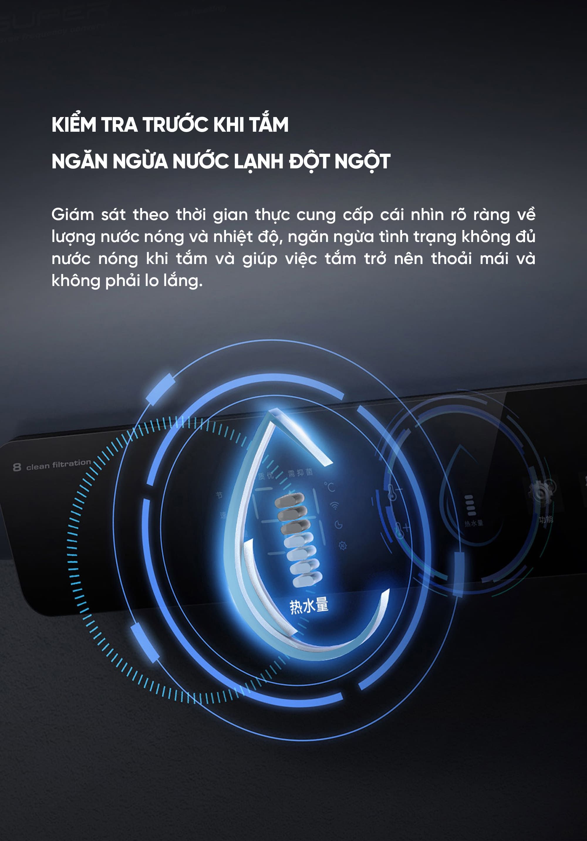 Bình Nóng Lạnh Xiaomi Viomi 60L Công Nghệ Kháng Khuẩn Bình Chứa Kép