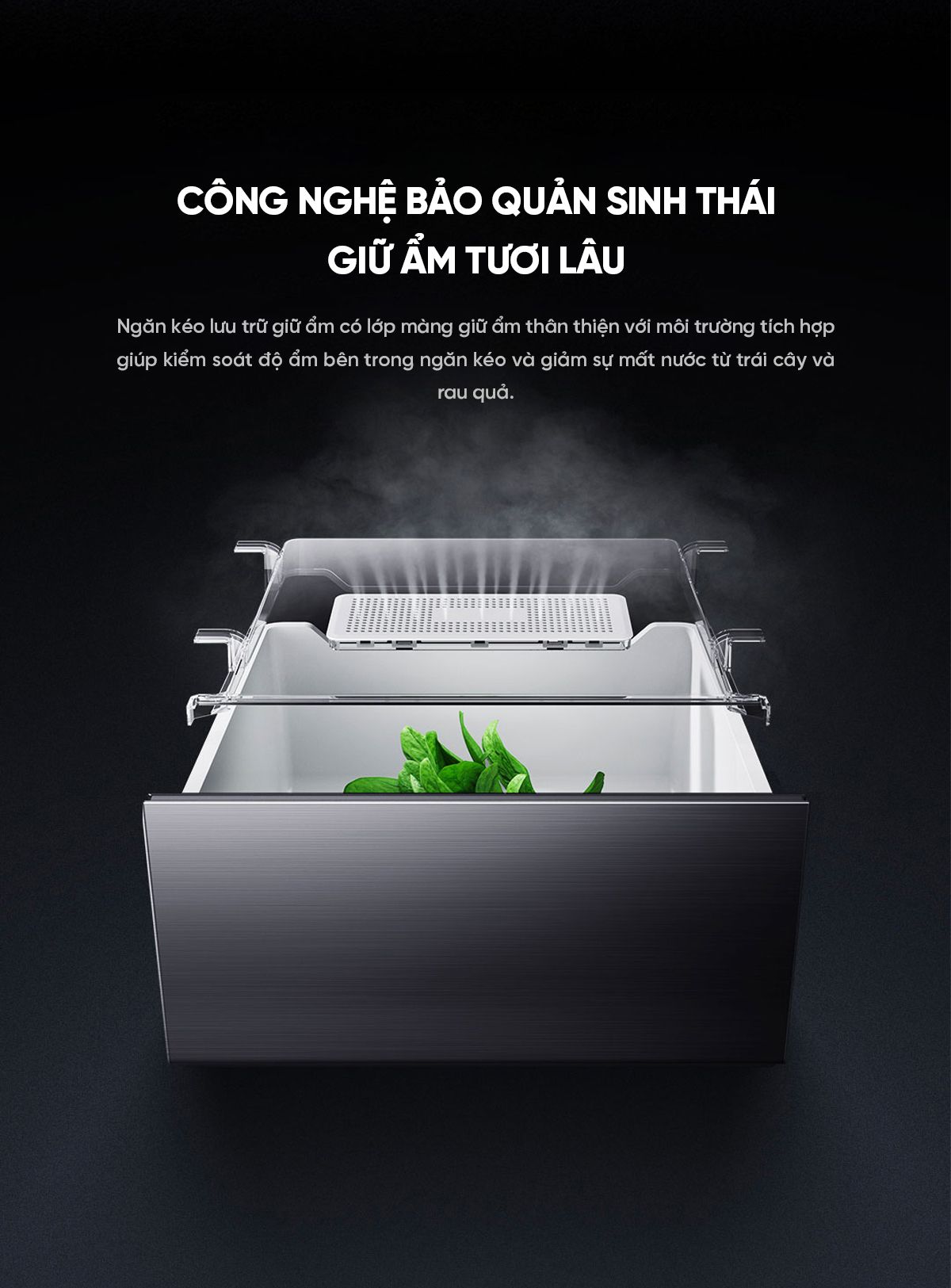 Tủ lạnh 4 cánh Xiaomi Mijia 508L Pro BCD-508WFTGBI – Kiểu Pháp, phiên bản đá pha lê, làm lạnh kép