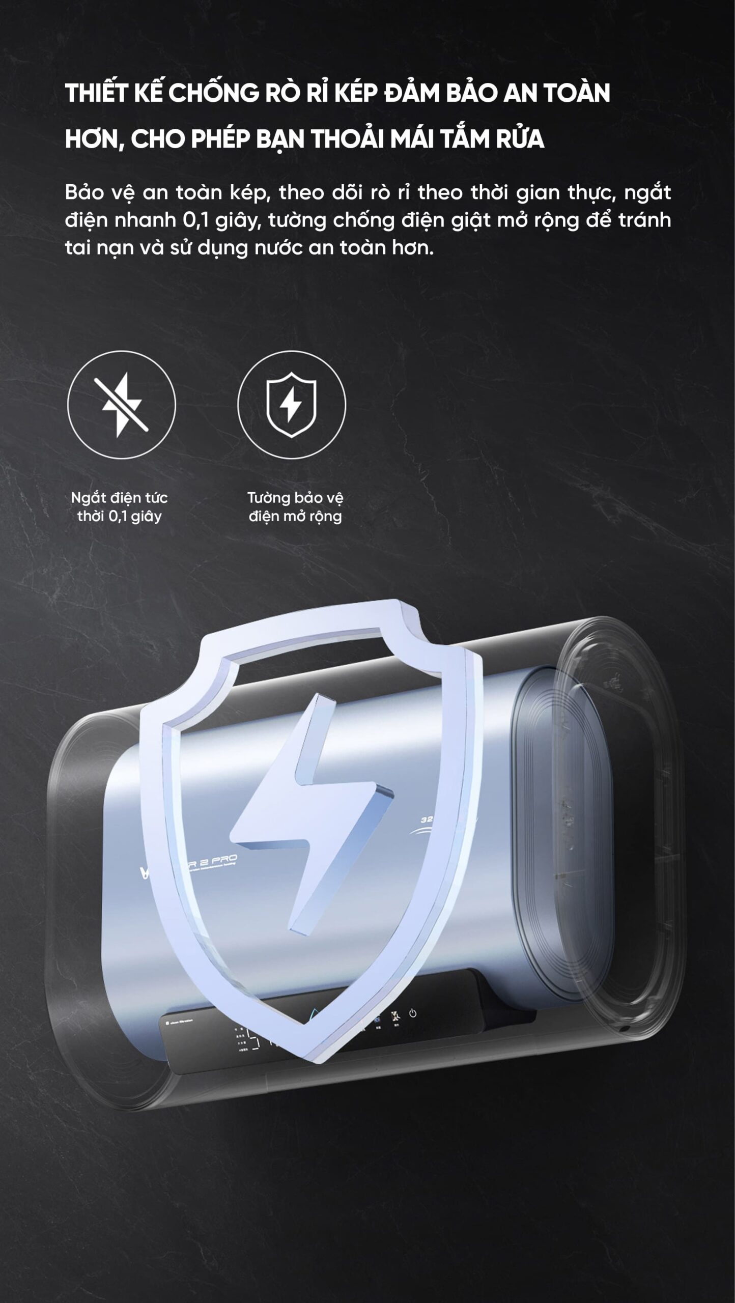 Bình Nóng Lạnh Xiaomi Viomi 60L Công Nghệ Kháng Khuẩn Bình Chứa Kép