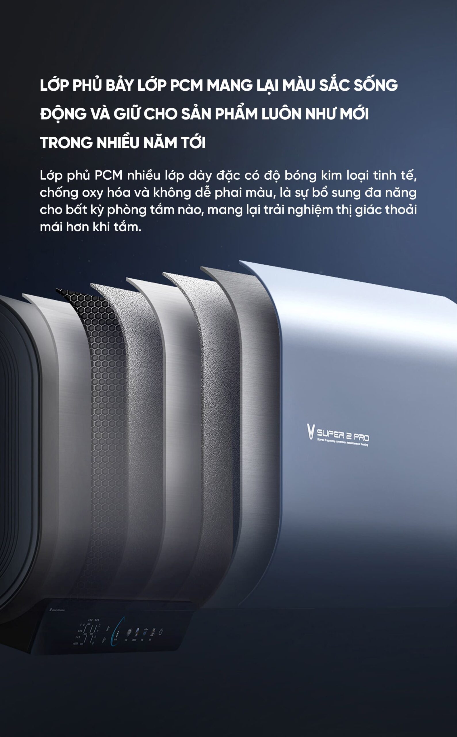 Bình Nóng Lạnh Xiaomi Viomi 60L Công Nghệ Kháng Khuẩn Bình Chứa Kép