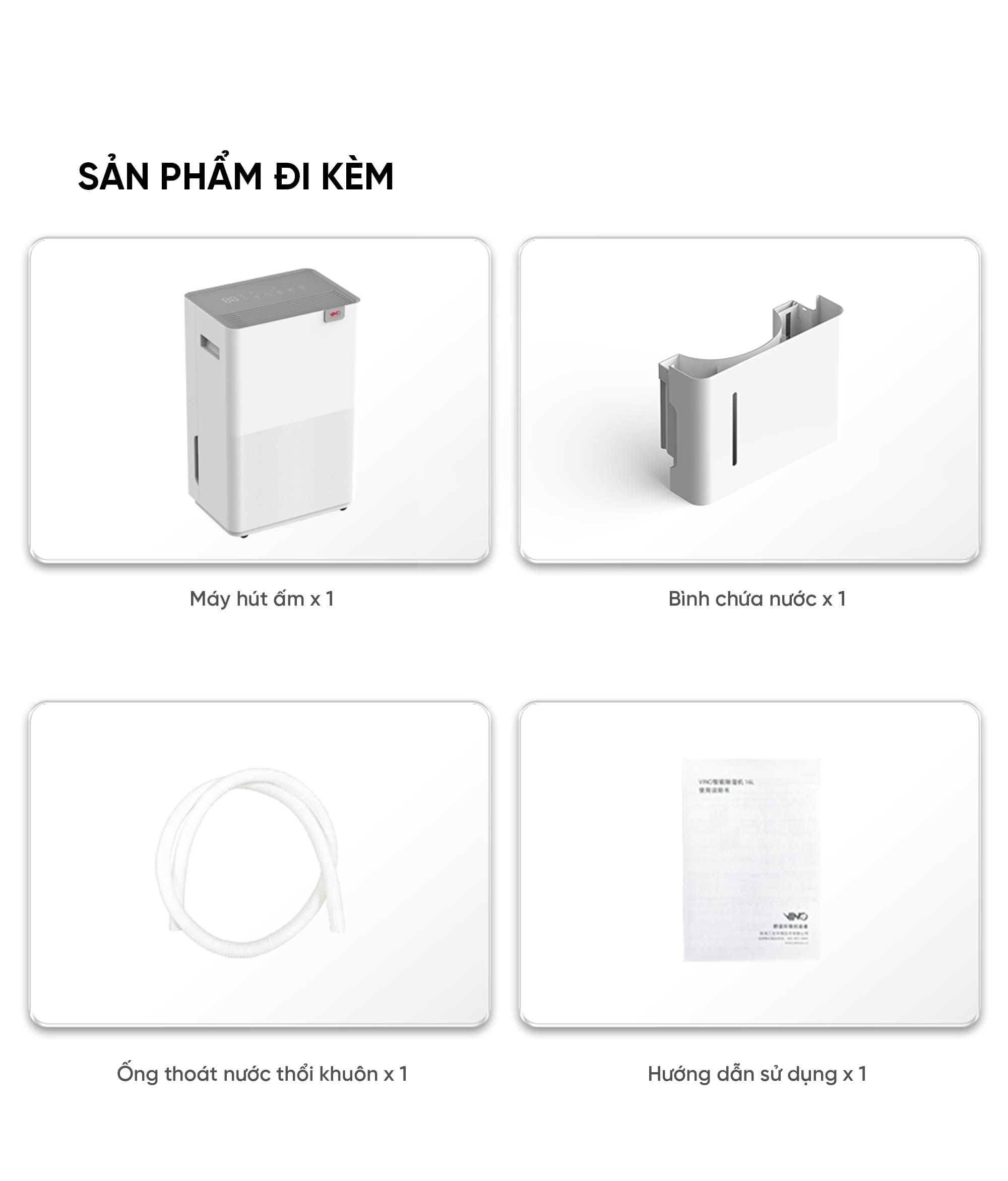 Máy hút ẩm thông minh Xiaomi VINO 20L | Giá tốt