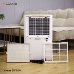 Máy hút ẩm kiêm lọc khí thông minh 60L Lumias D6S-60L (HEPA)