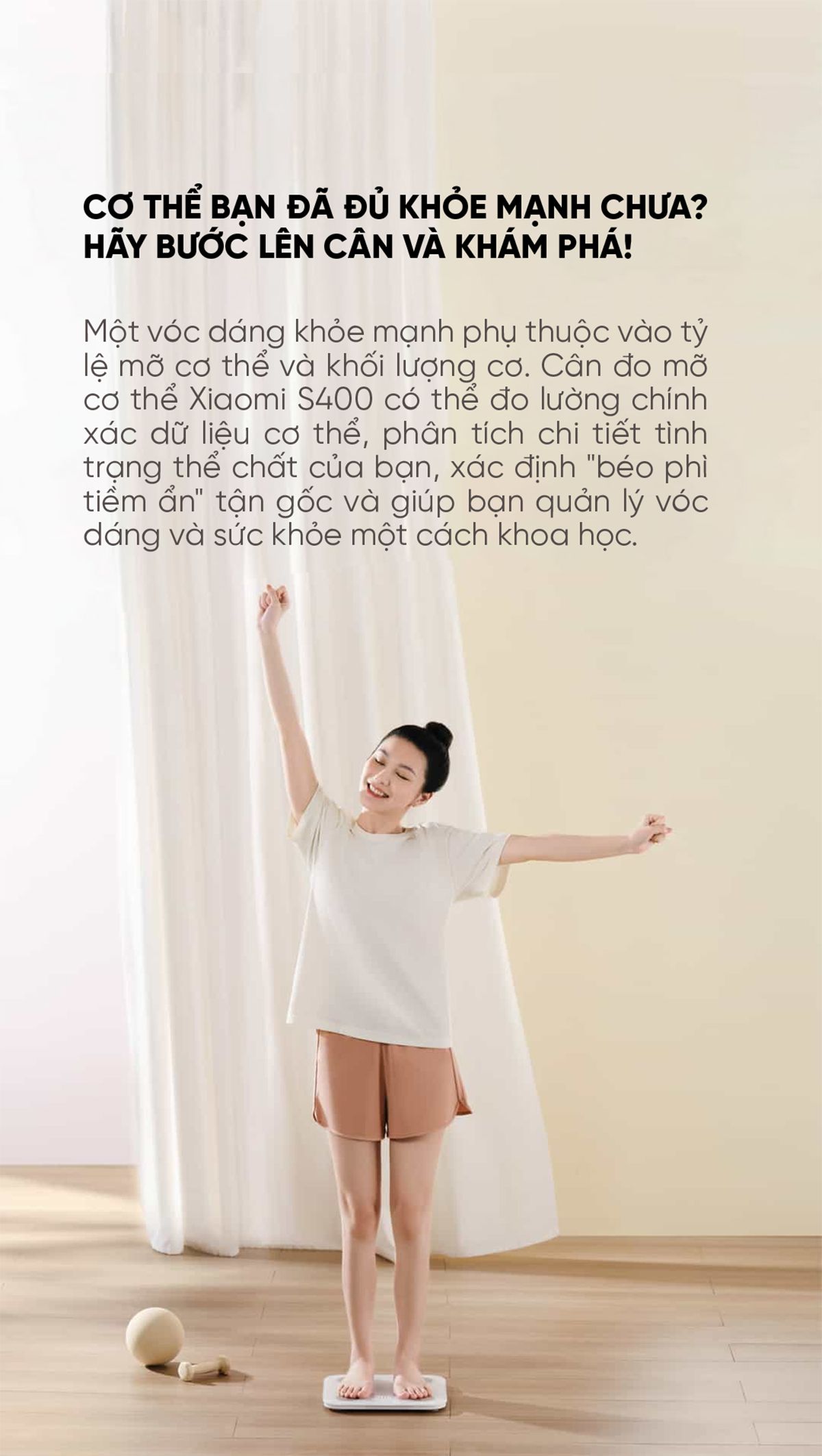 Cân Thông Minh Xiaomi Body Scale S400 | Giá tốt