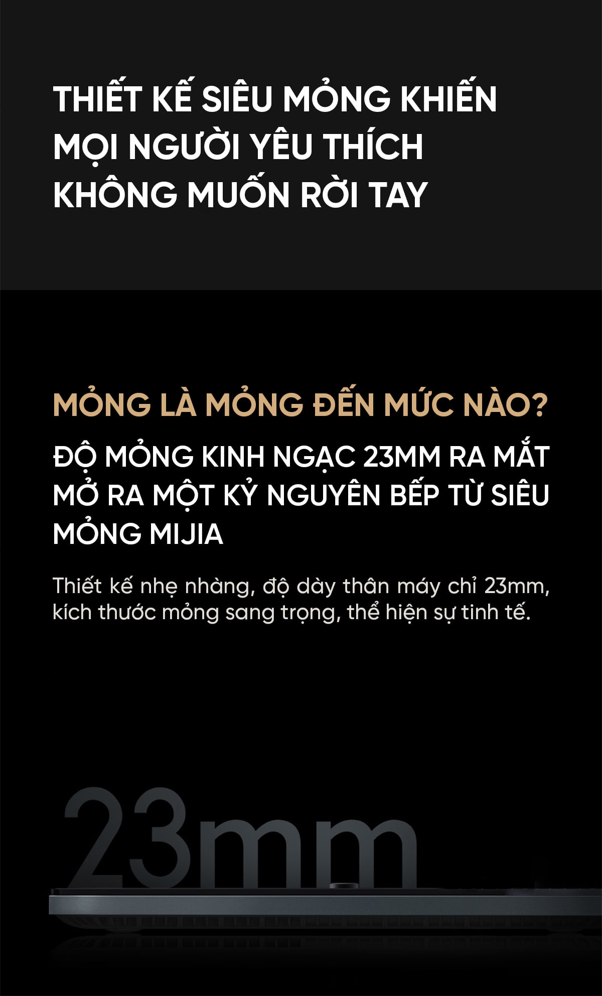 Bếp điện từ siêu mỏng thông minh Xiaomi Mijia MCL01M, MCL04M | Giá ưu đãi