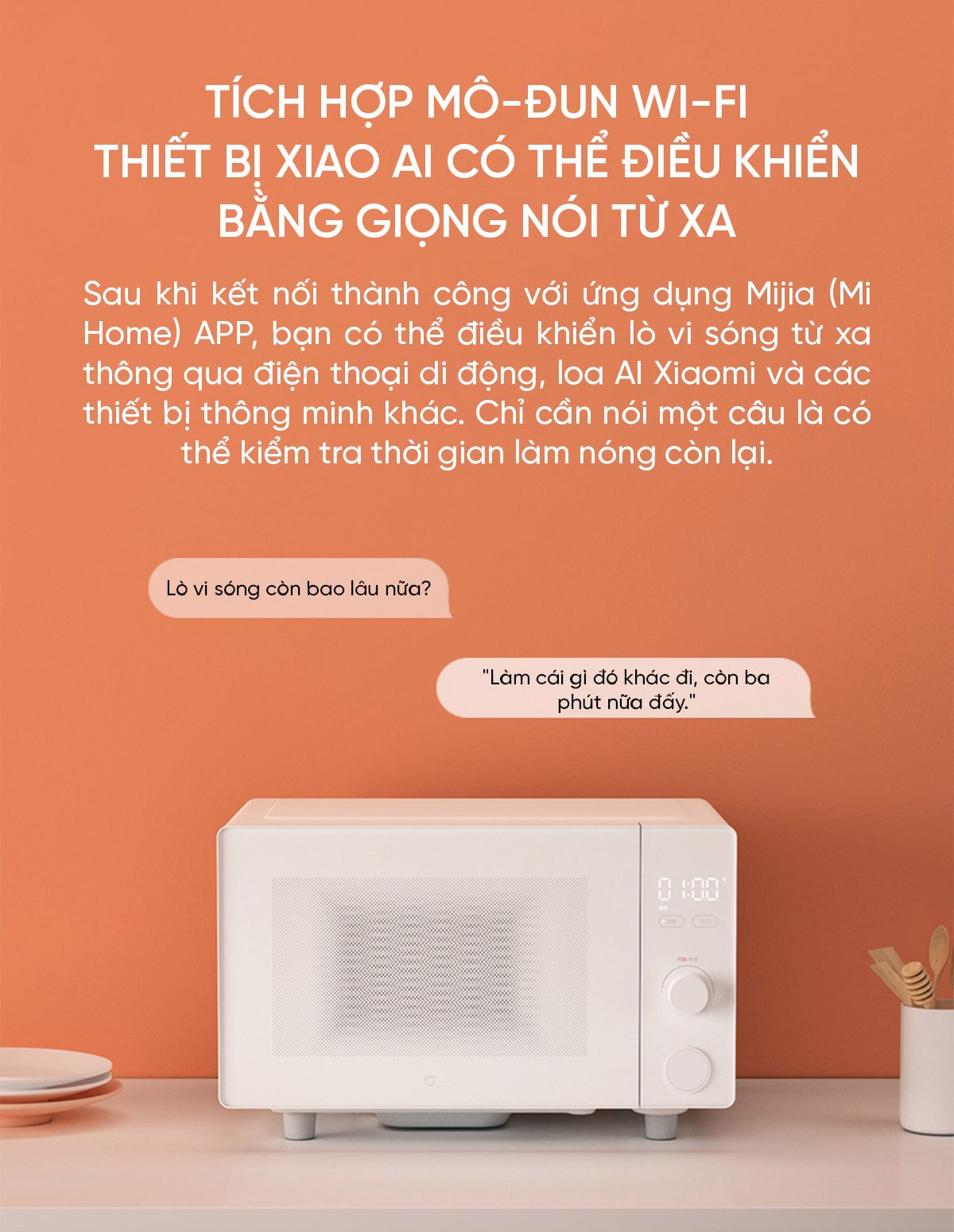 Lò vi sóng Xiaomi Mija 20L Bản Smart Kết nối App Mihome