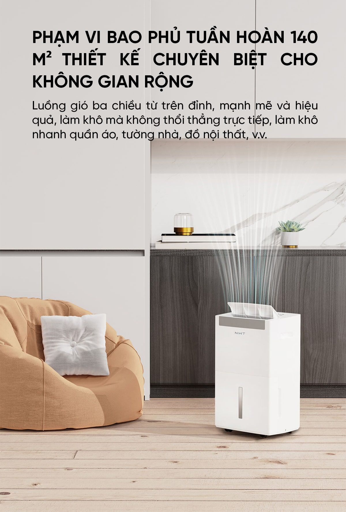 Máy hút ẩm Xiaomi New WideTech 35L Biến tần | Giá ưu đãi