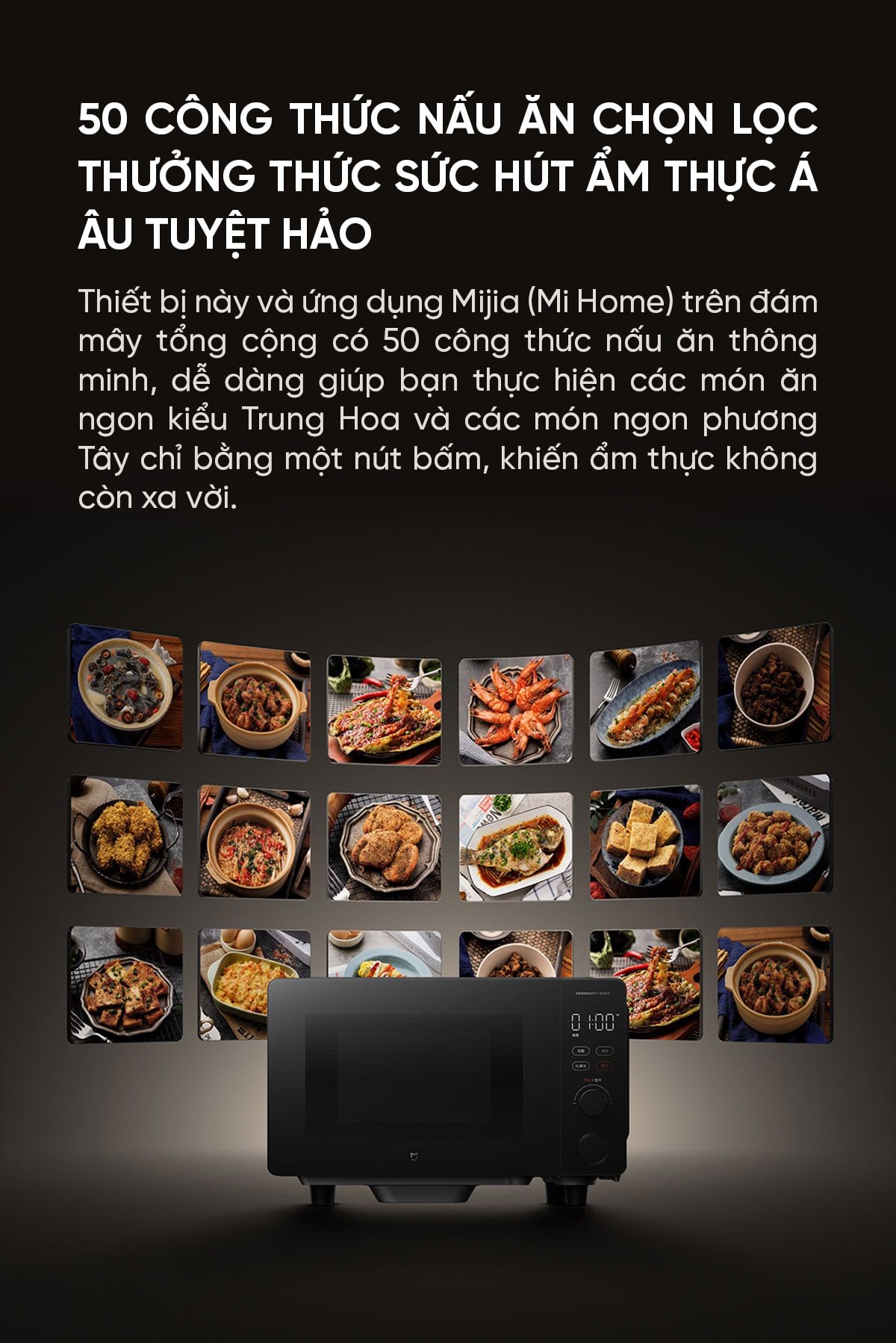 Lò vi sóng Xiaomi Mija P1 20L Smart Kết nối App Mihome | Giá ưu đãi