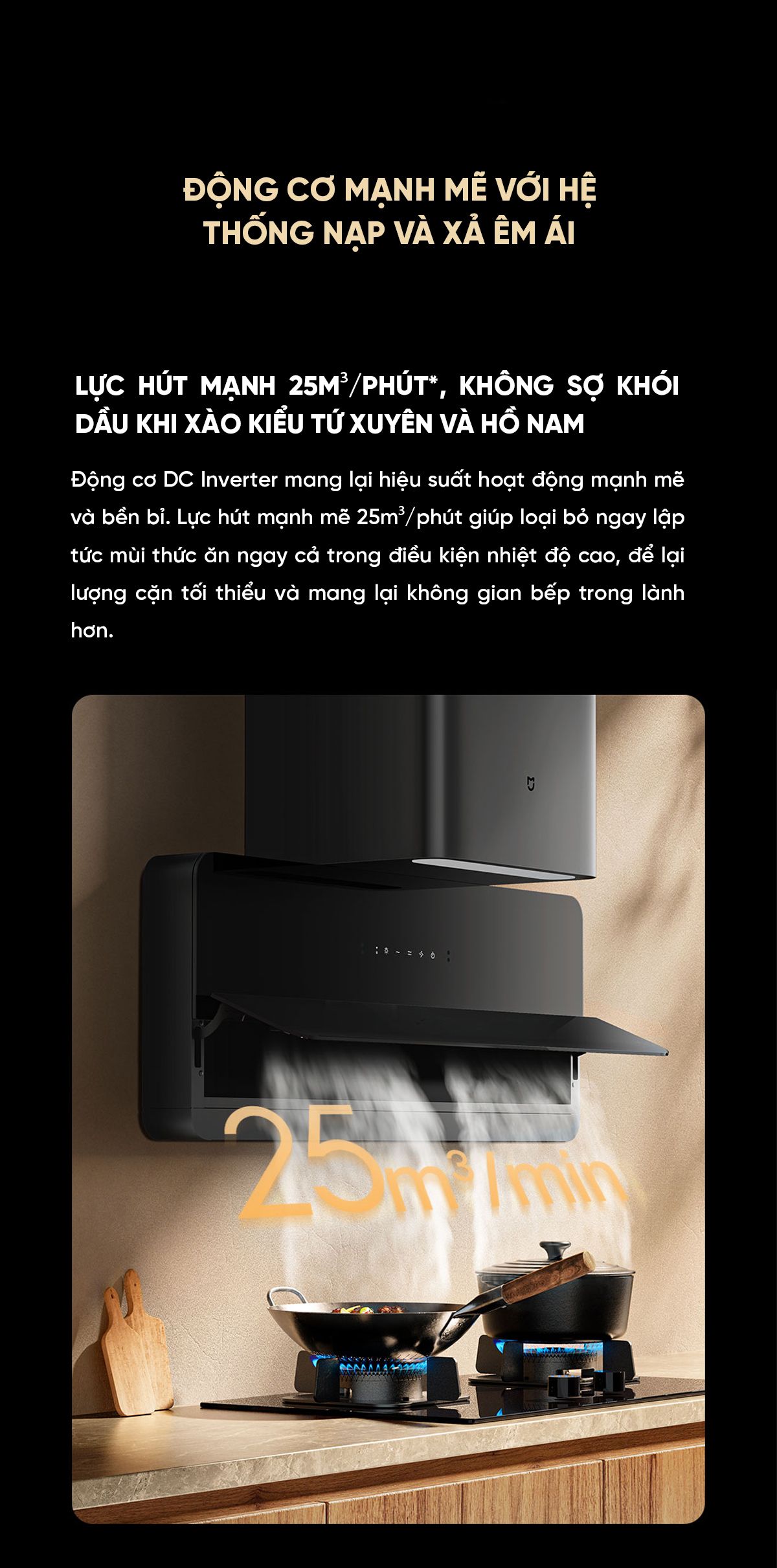 Máy hút mùi Xiaomi Mija cao cấp siêu mỏng S1 Model 2026 | Giá ưu đãi
