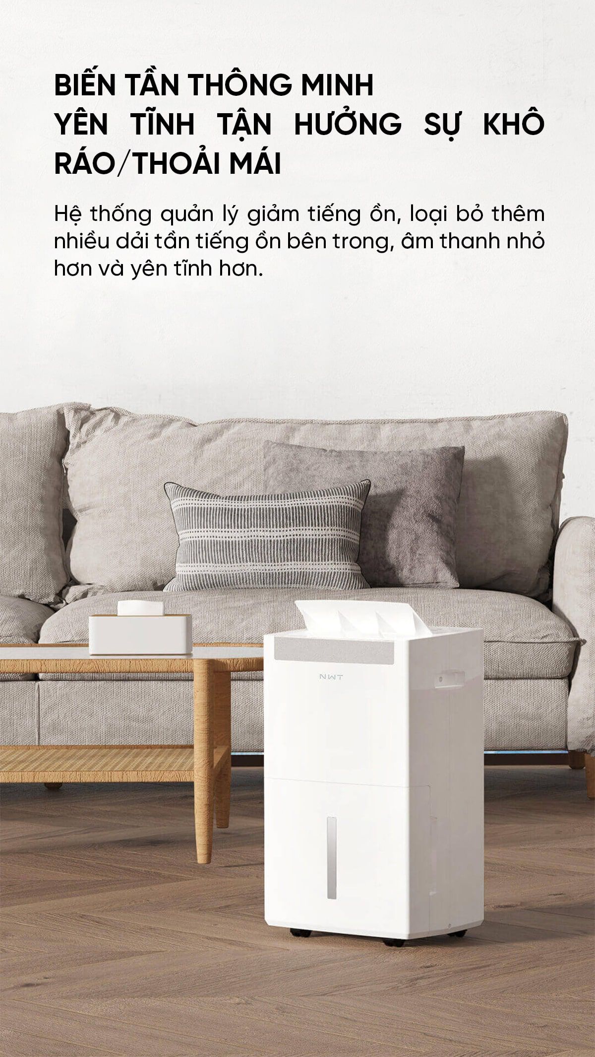 Máy hút ẩm Xiaomi New WideTech 35L Biến tần | Giá ưu đãi