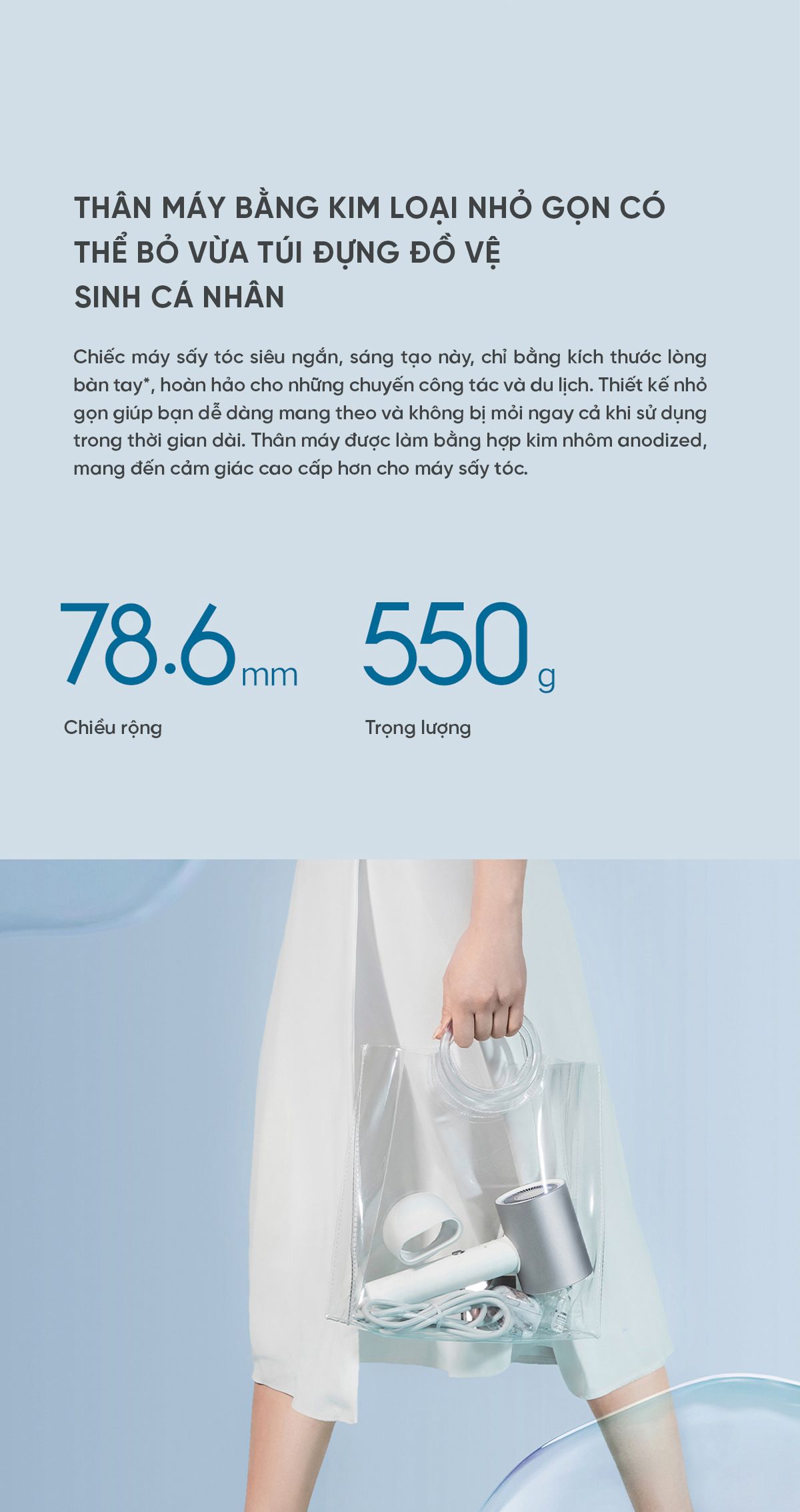 Máy sấy tóc ion nước Mijia H500 | Giá ưu đãi