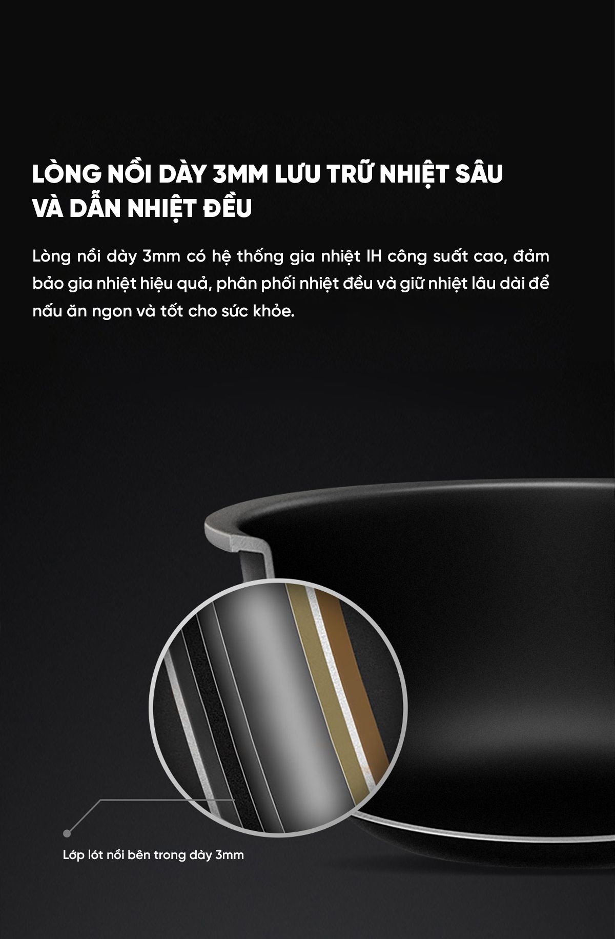 Nồi Cơm Điện Cao Tần Xiaomi Gen 3 Thông Minh 3L | Giá ưu đãi