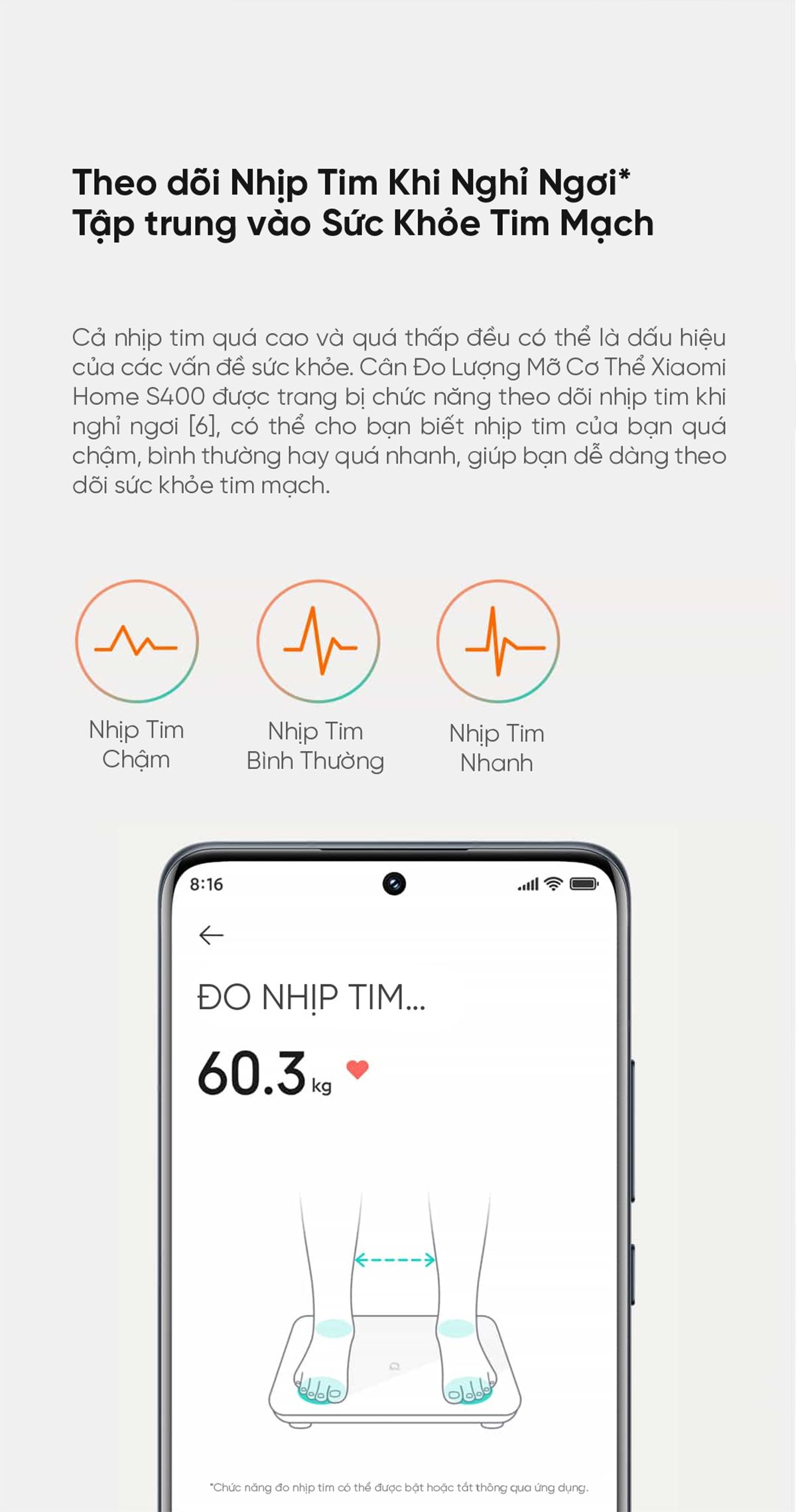 Cân Thông Minh Xiaomi Body Scale S400 | Giá tốt