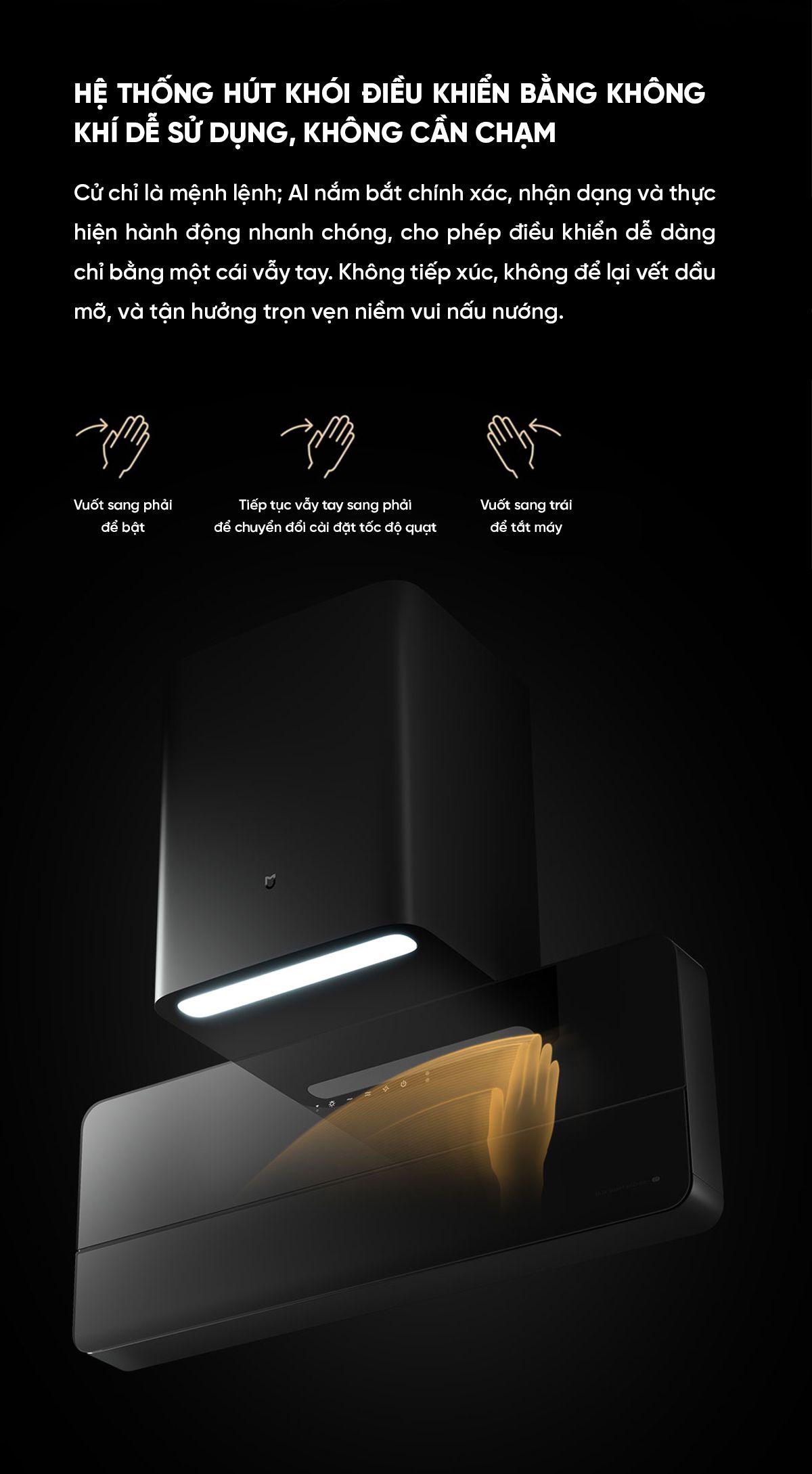 Máy hút mùi Xiaomi Mija cao cấp siêu mỏng S1 Model 2026 | Giá ưu đãi