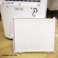 Máy hút ẩm kiêm lọc khí thông minh 60L Lumias D6S-60L (HEPA)