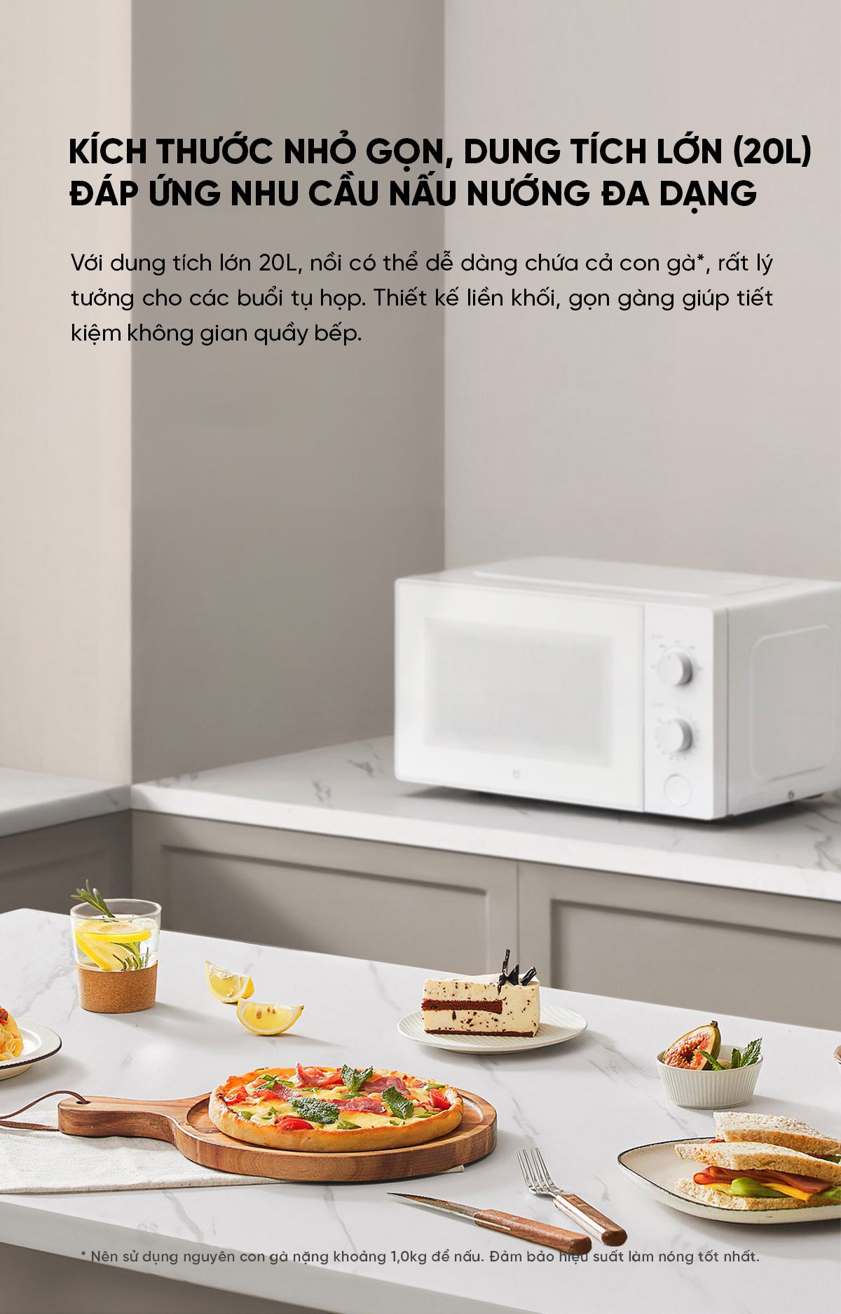 Lò vi sóng Xiaomi Mija 20L Bản Cơ | Giá tốt