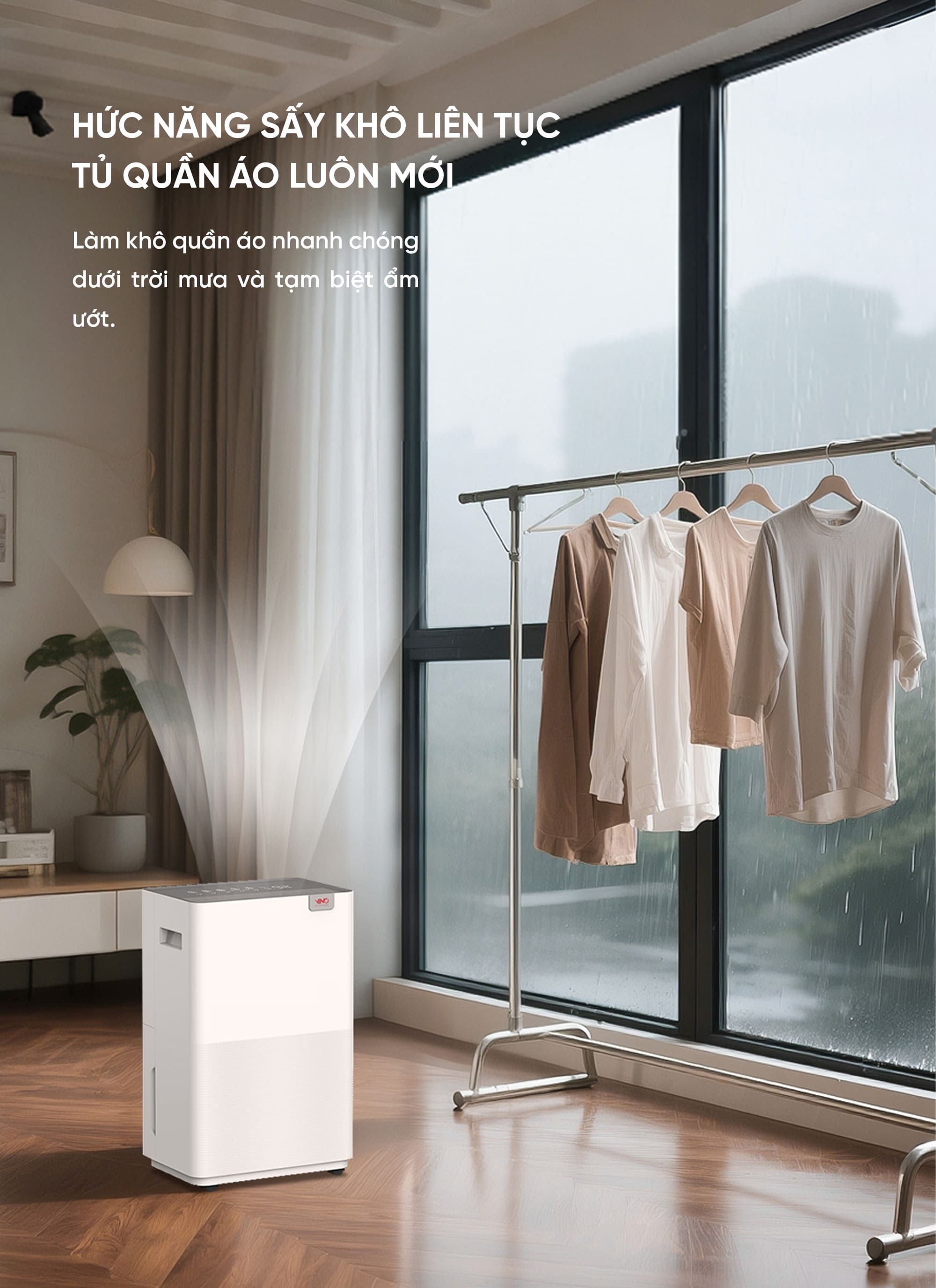 Máy hút ẩm thông minh Xiaomi VINO 20L | Giá tốt