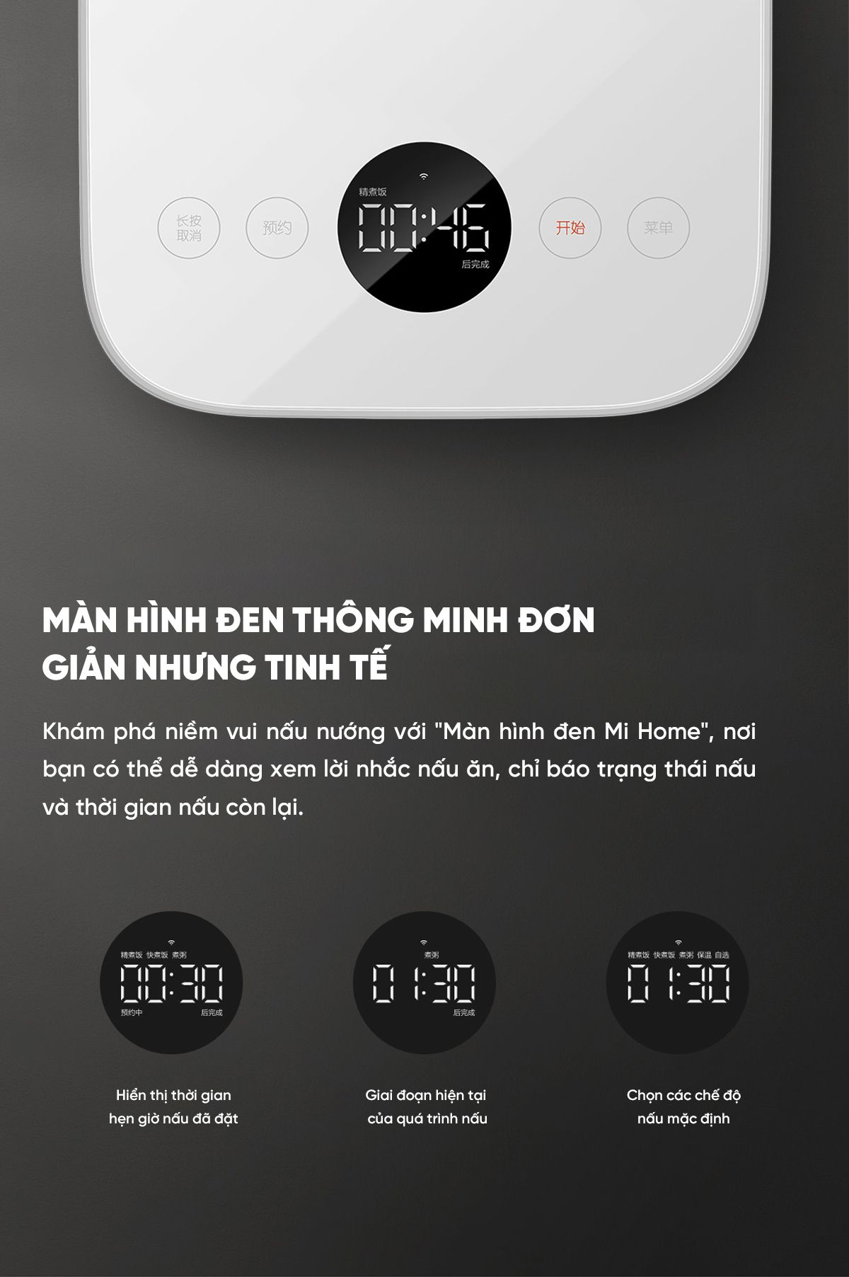 Nồi Cơm Điện Cao Tần Xiaomi Gen 3 Thông Minh 4L | Giá ưu đãi