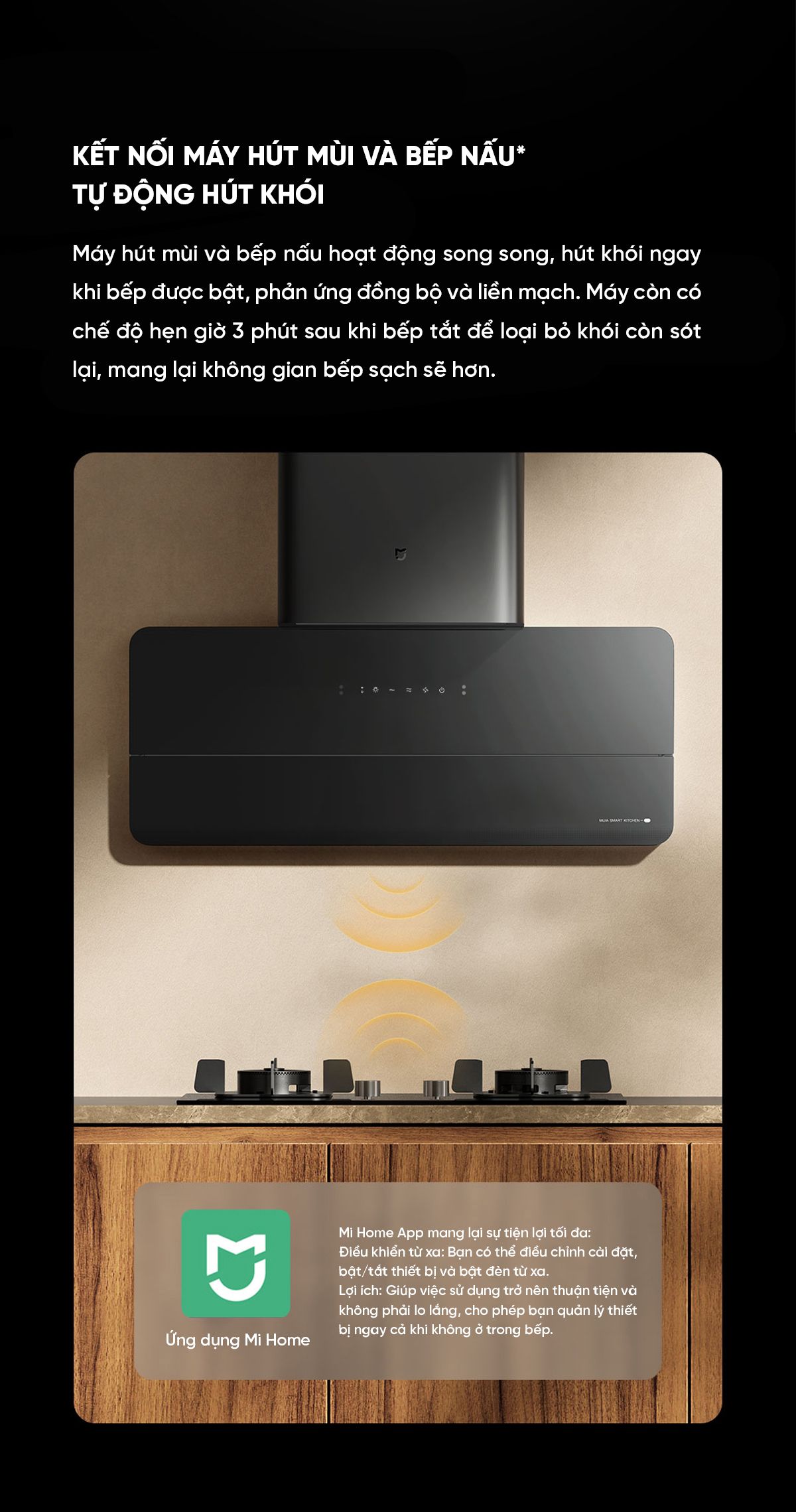 Máy hút mùi Xiaomi Mija cao cấp siêu mỏng S1 Model 2026 | Giá ưu đãi