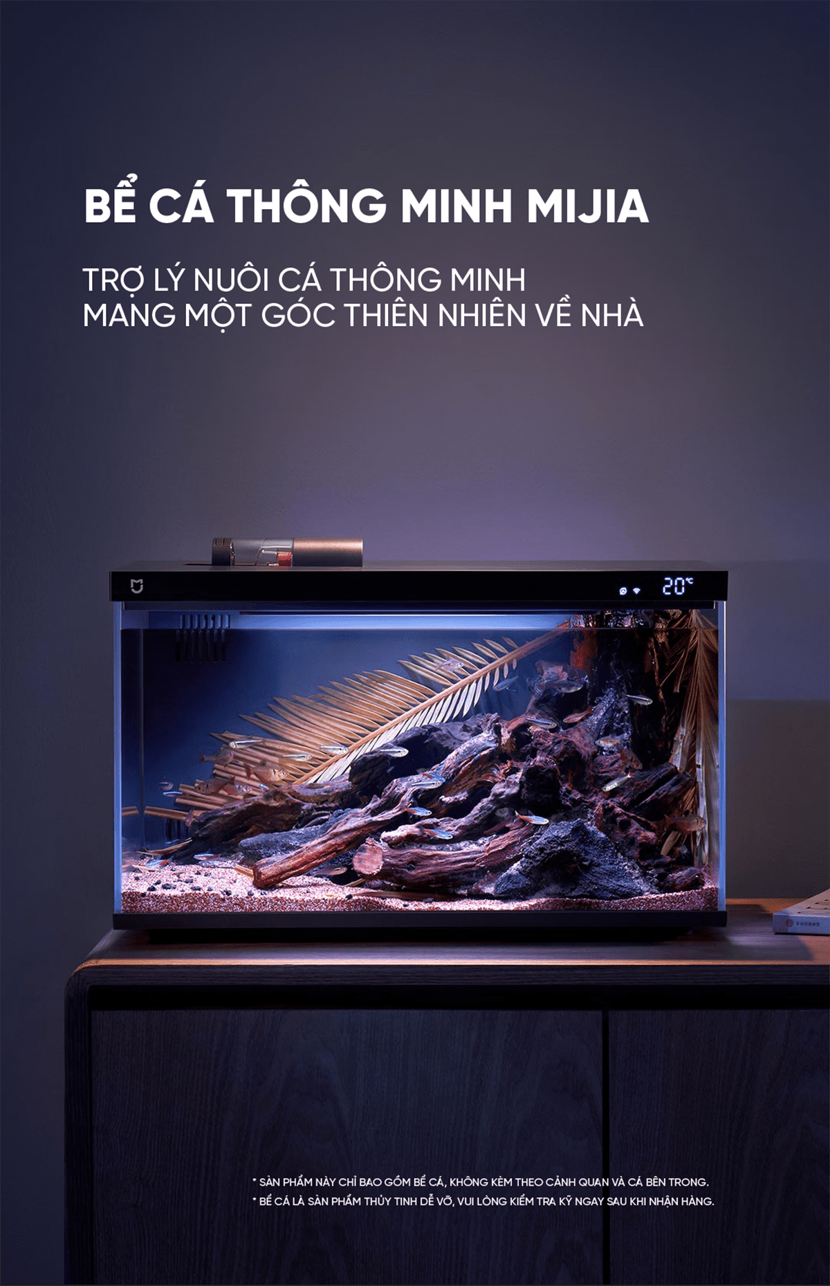 Bể cá thông minh Xiaomi Mijia 20L MYG100 | Giá ưu đãi