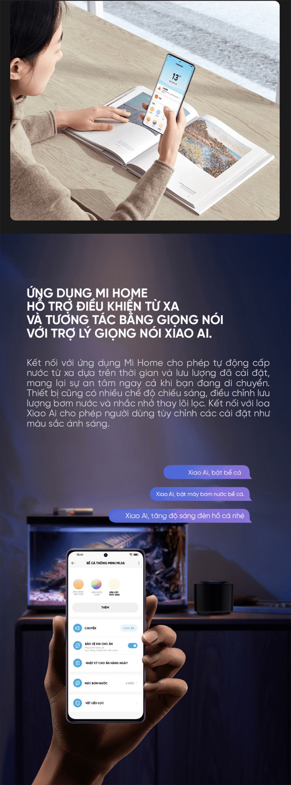 Bể cá thông minh Xiaomi Mijia 20L MYG100 | Giá ưu đãi