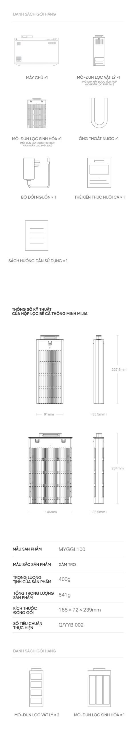 Bể cá thông minh Xiaomi Mijia 20L MYG100 | Giá ưu đãi