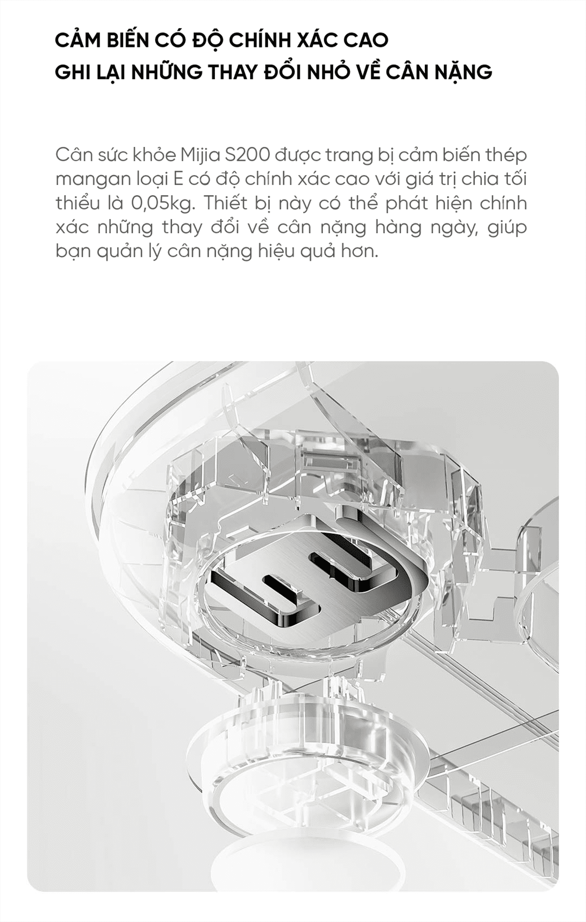 Cân sức khỏe thông minh Xiaomi Mijia S200 | Giá tốt