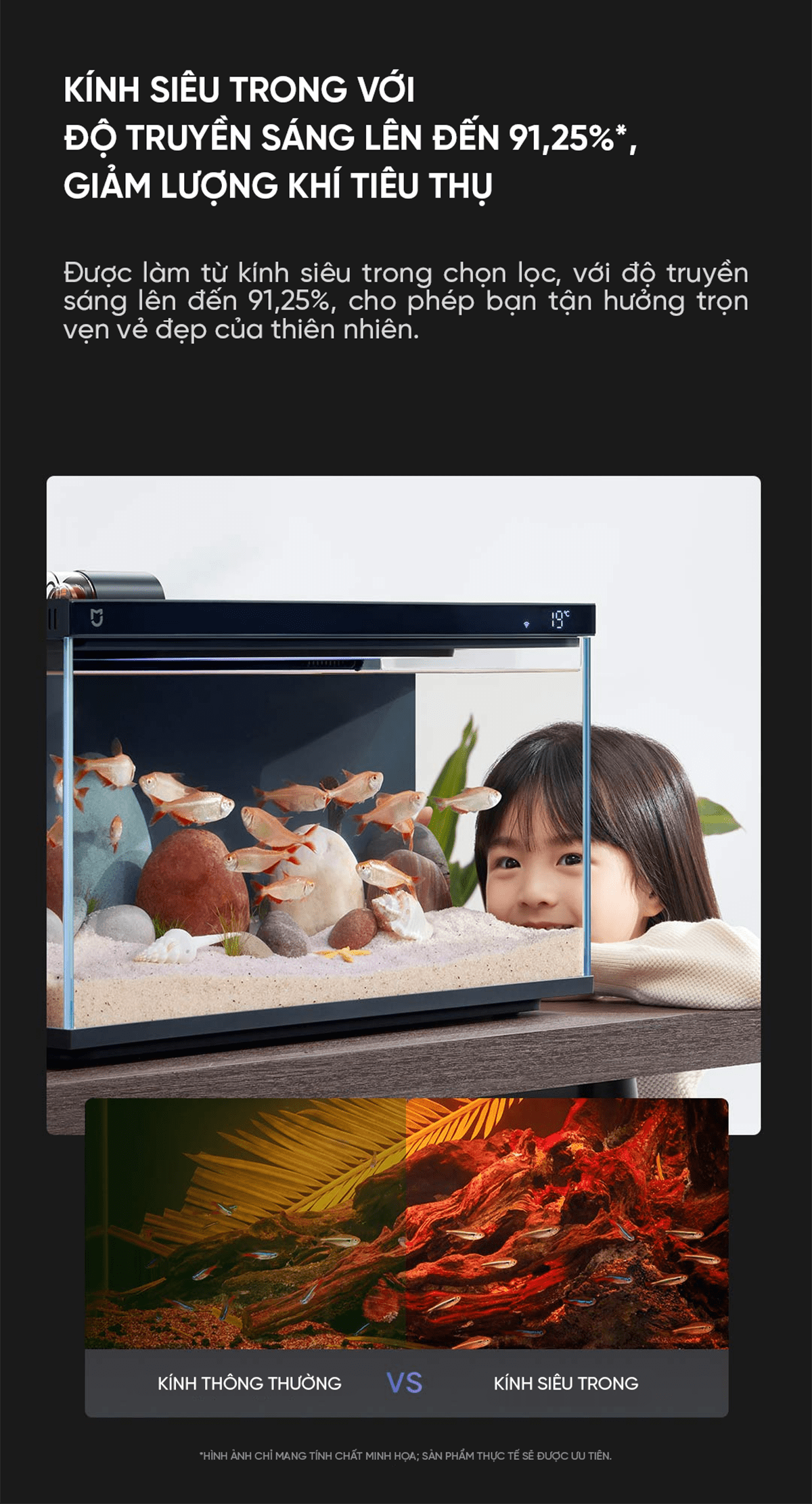 Bể cá thông minh Xiaomi Mijia 20L MYG100 | Giá ưu đãi