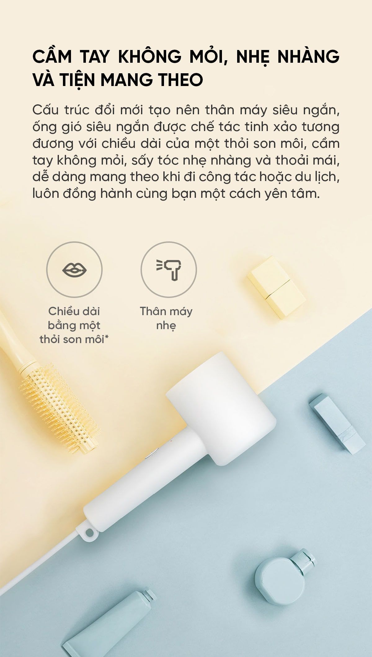 Máy sấy tóc Mijia ion âm nhanh khô H300 | Giá ưu đãi