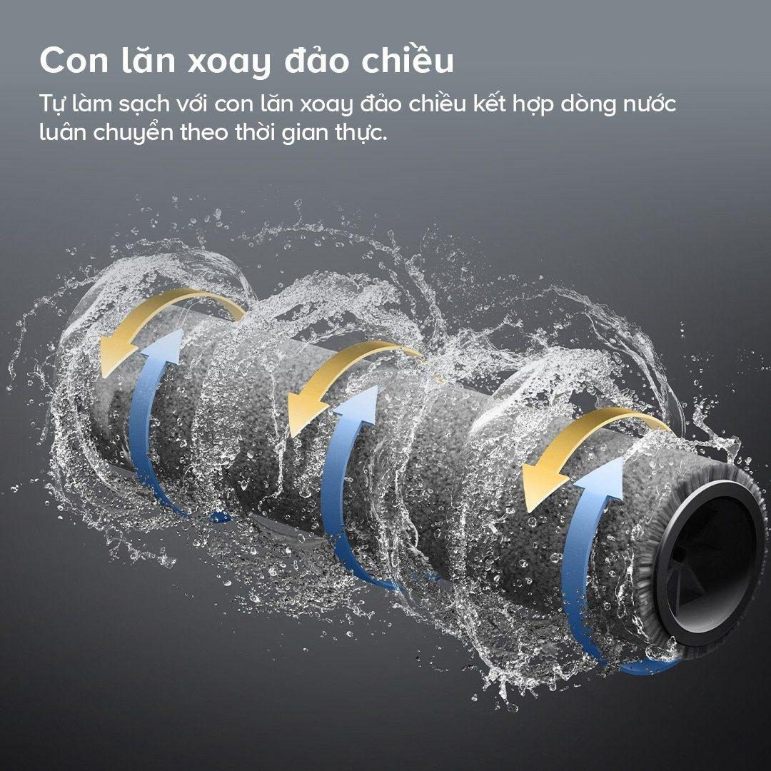 Roborock F25 ACE gập nghiêng 180°