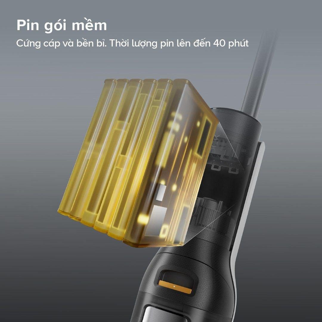Roborock F25 ACE gập nghiêng 180°